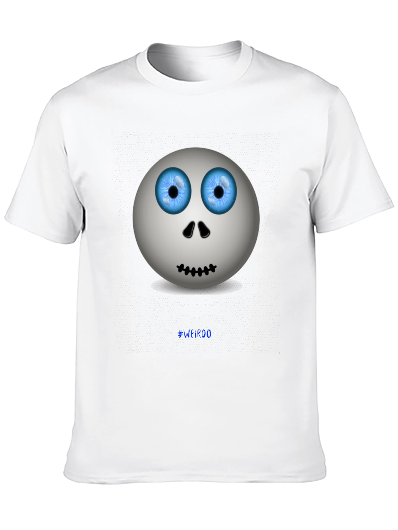 Mens Graphic Tee - Spooky Eyed Emoji