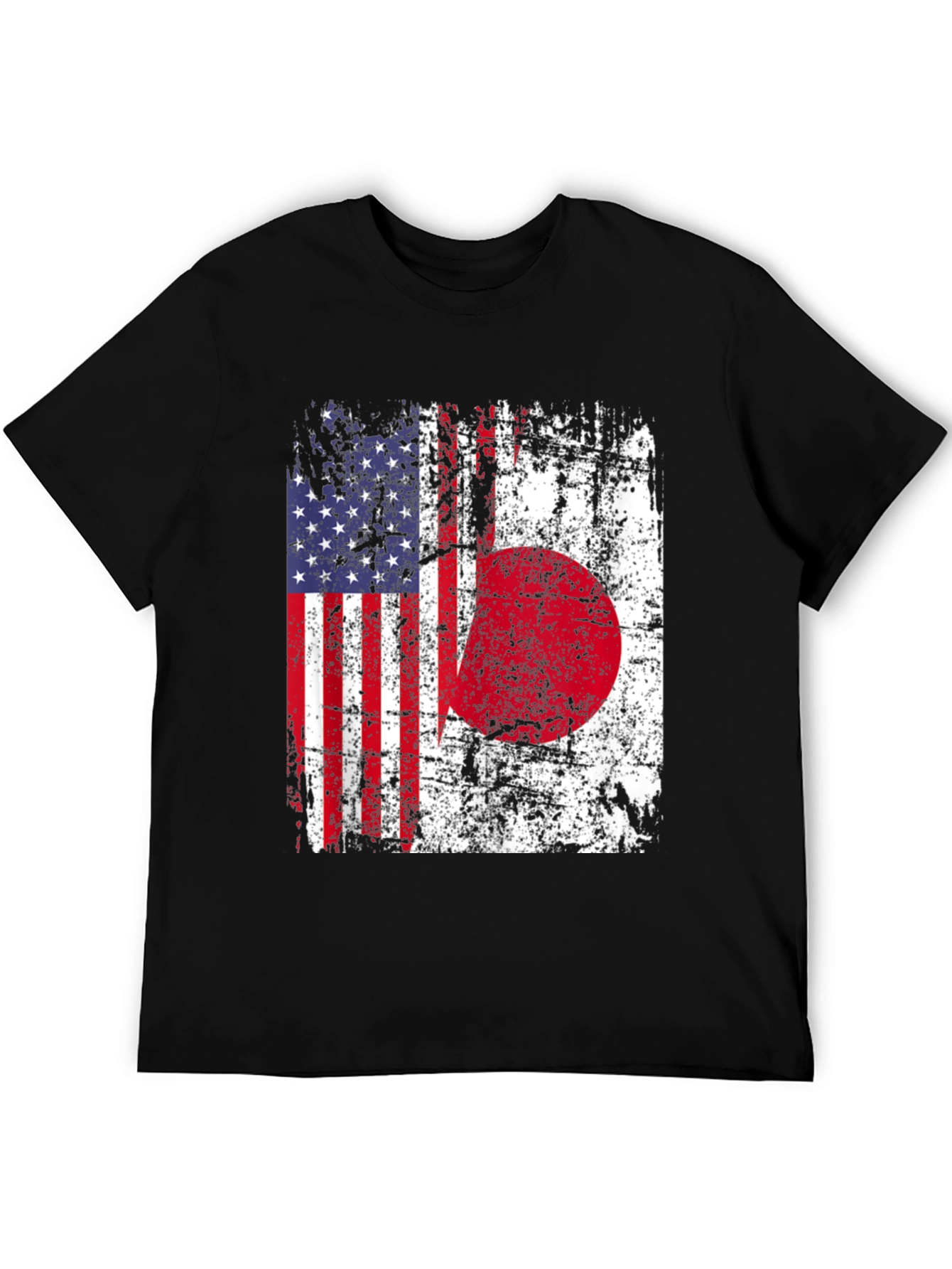 USA Japan Flag Graphic T-Shirt