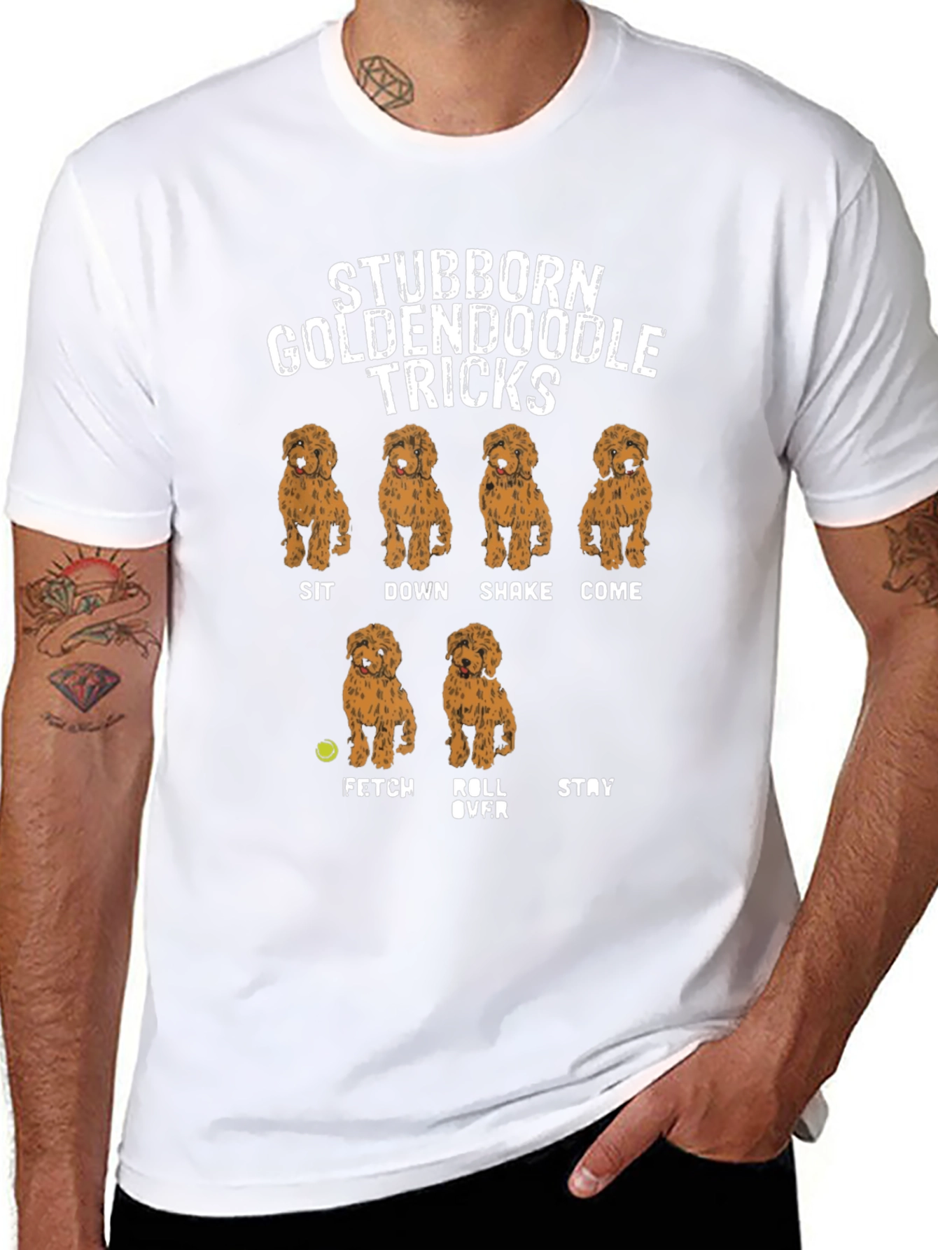 Stubborn Goldendoodle Tricks T-Shirt