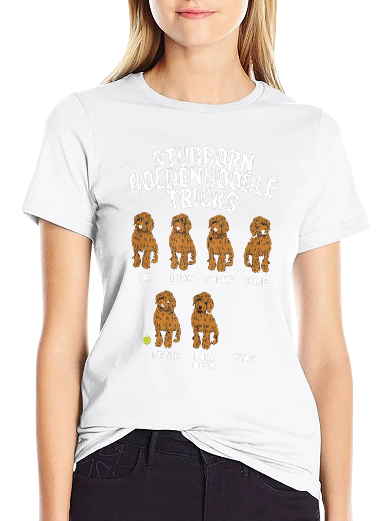 Stubborn Goldendoodle Tricks T-Shirt