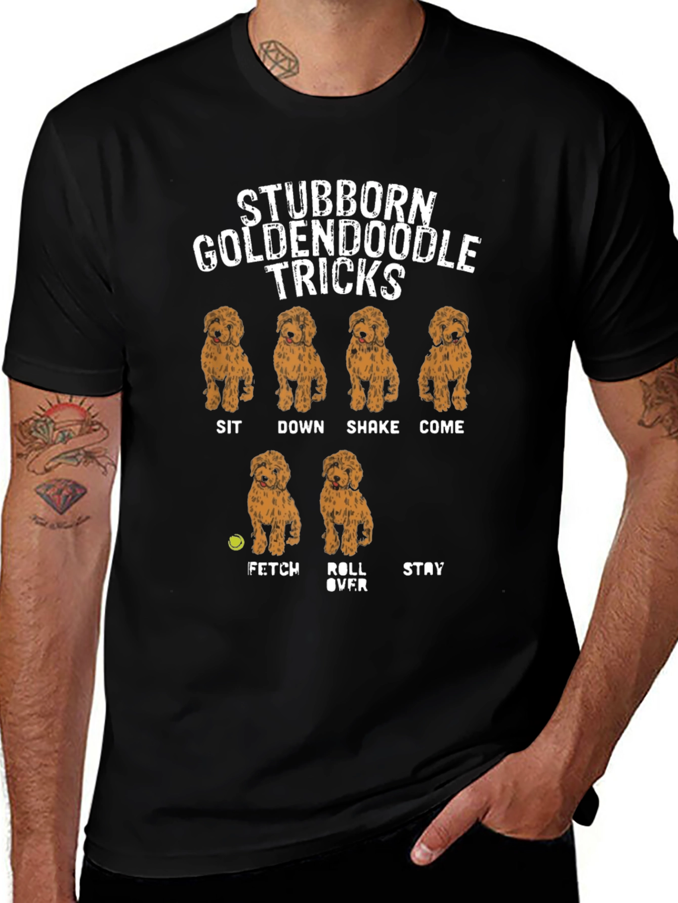 Stubborn Goldendoodle Tricks T-Shirt