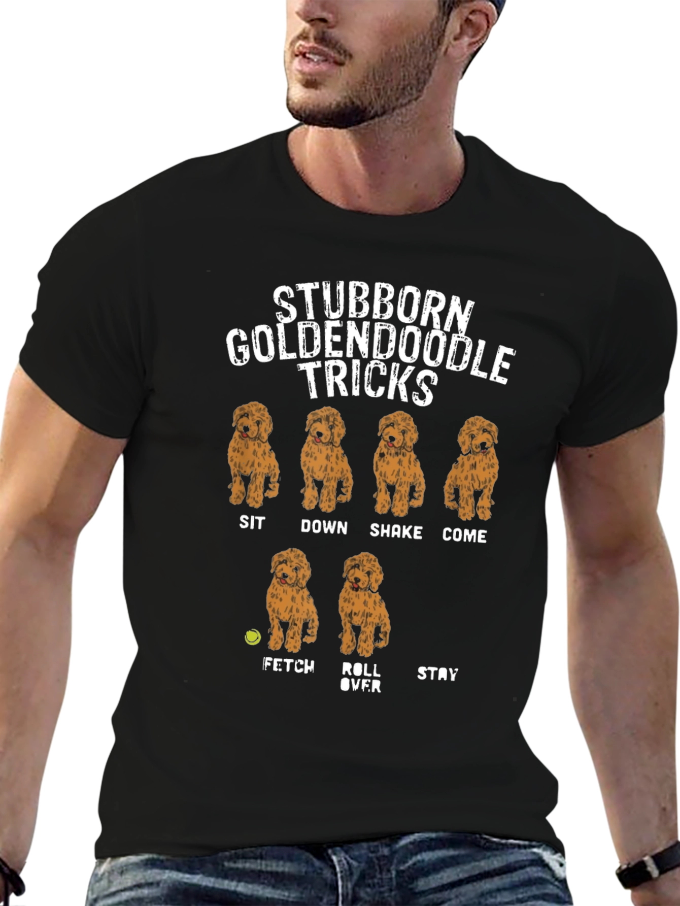 Stubborn Goldendoodle Tricks T-Shirt