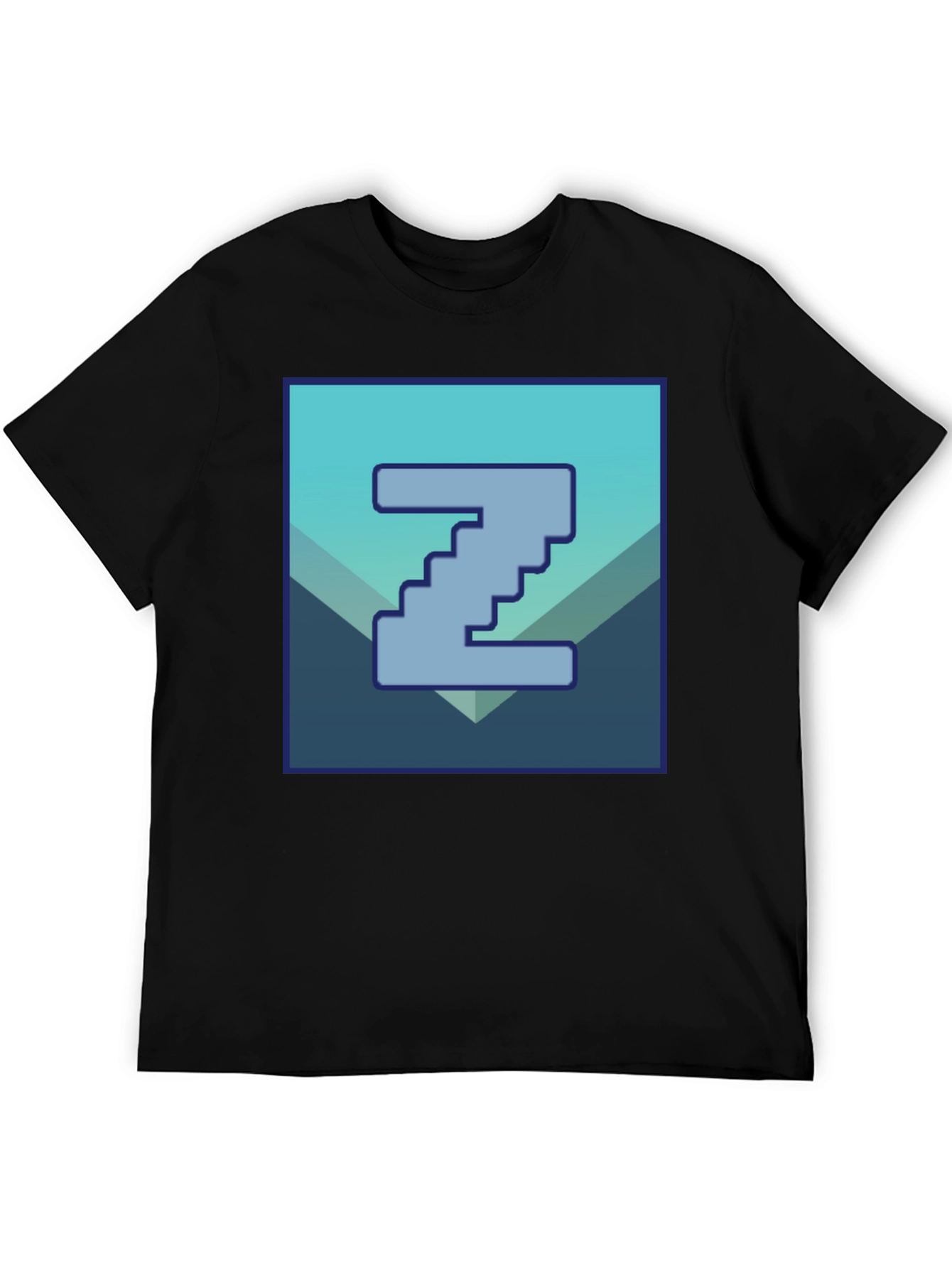 Pixelated Z Graphic Tee - Cool Casual Style