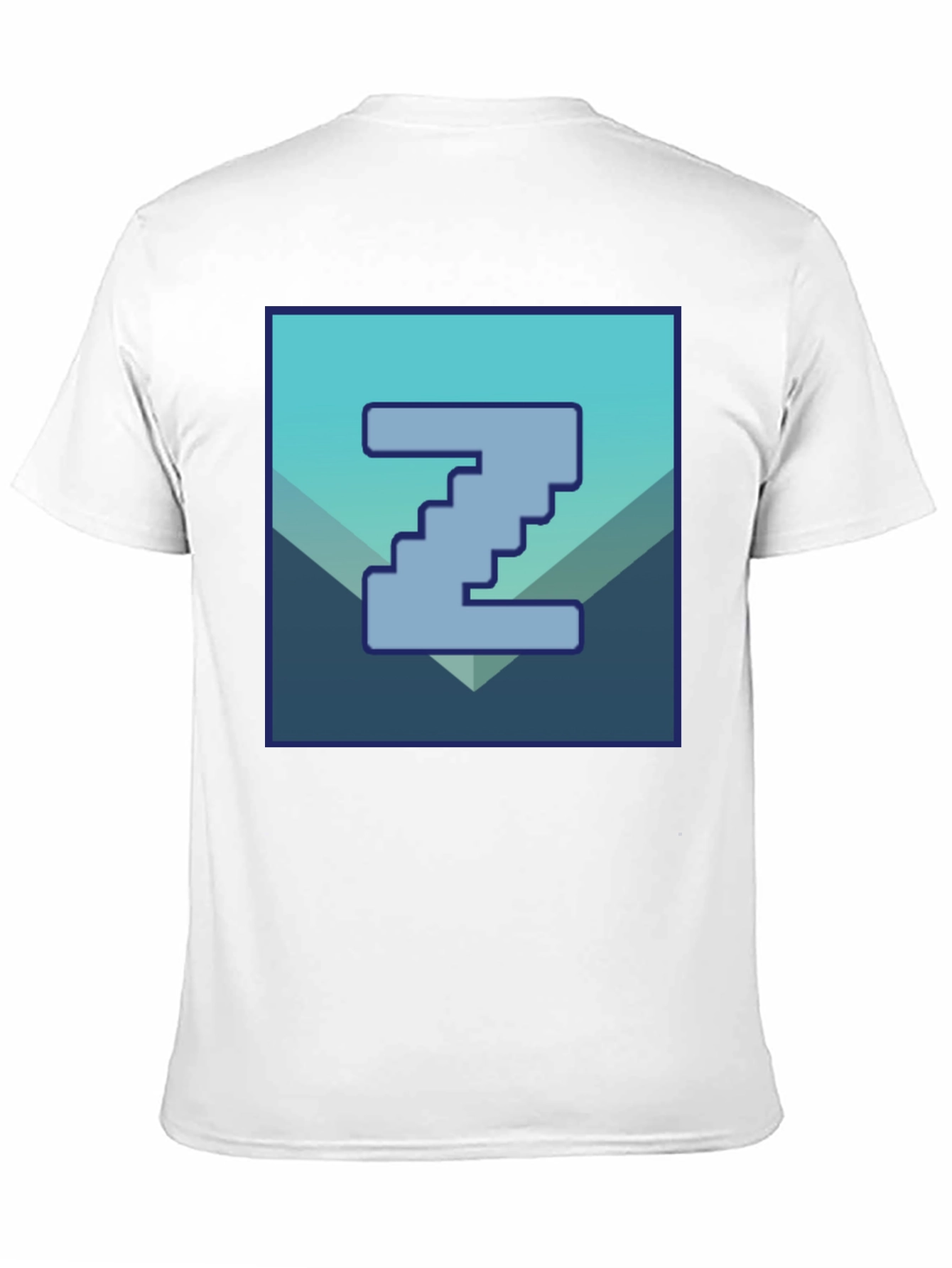 Pixelated Z Graphic Tee - Cool Casual Style