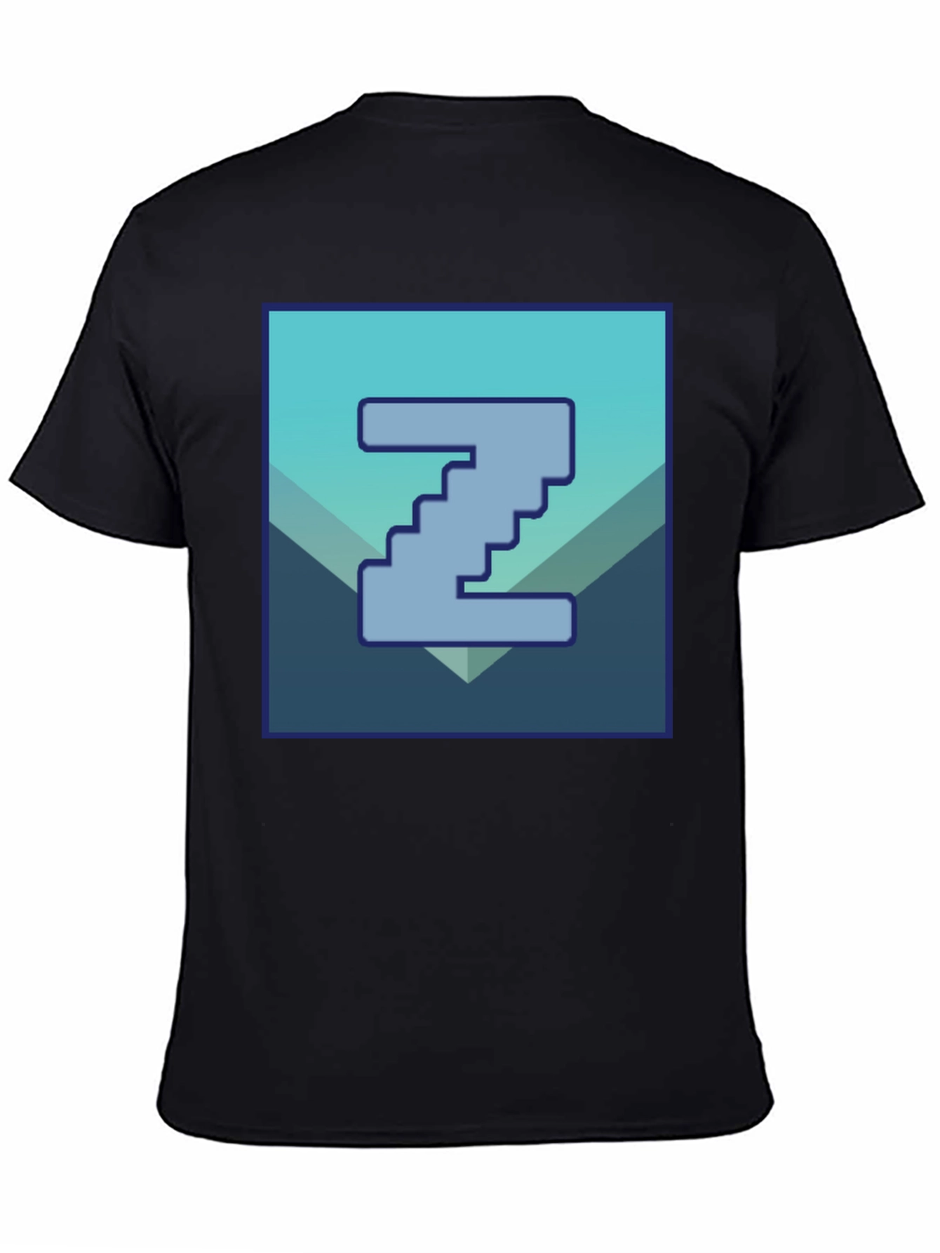 Pixelated Z Graphic Tee - Cool Casual Style