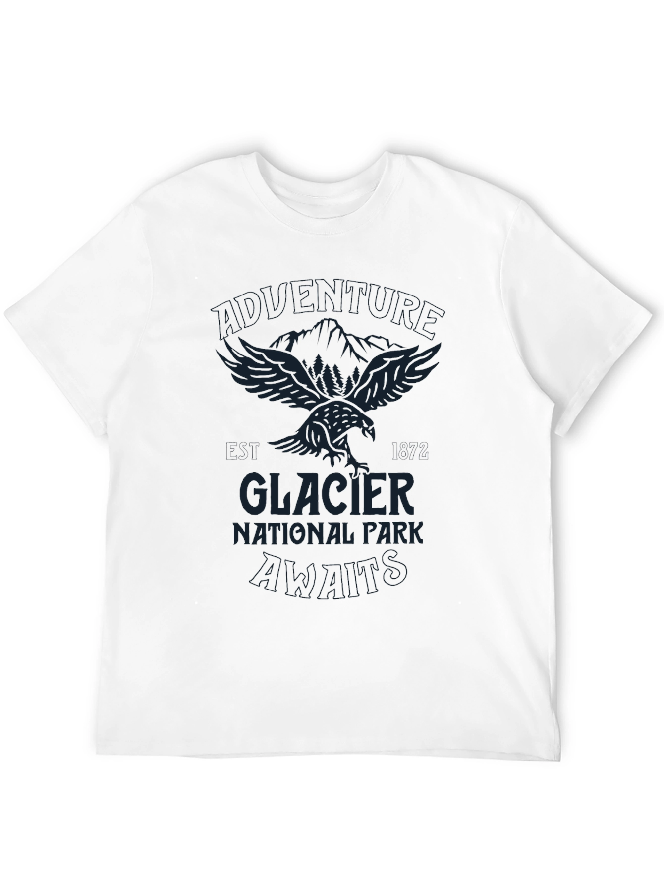 Glacier National Park Graphic Tee - Black