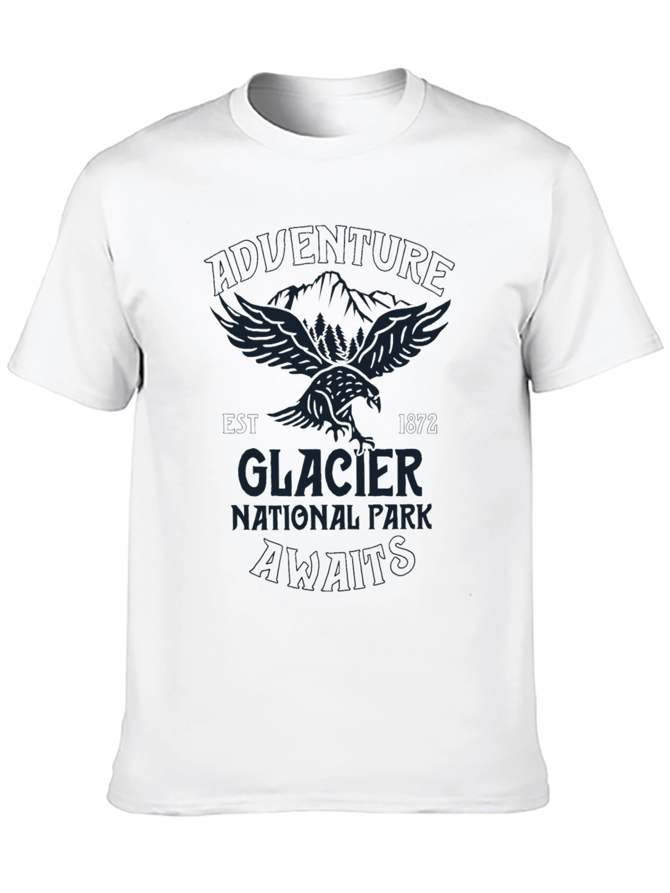Glacier National Park Graphic Tee - Black