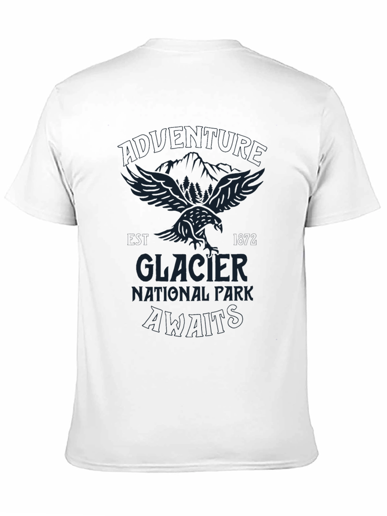 Glacier National Park Graphic Tee - Black