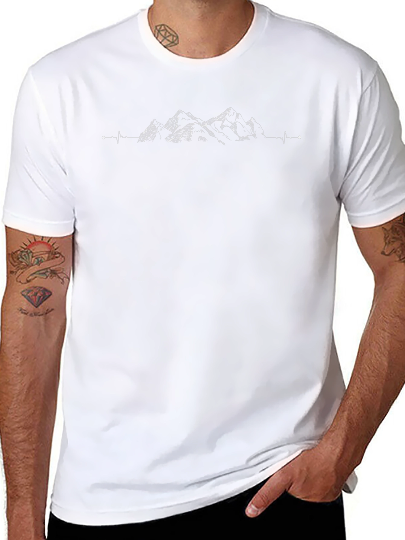 Mountain Heartbeat Tee - Adventure Awaits!