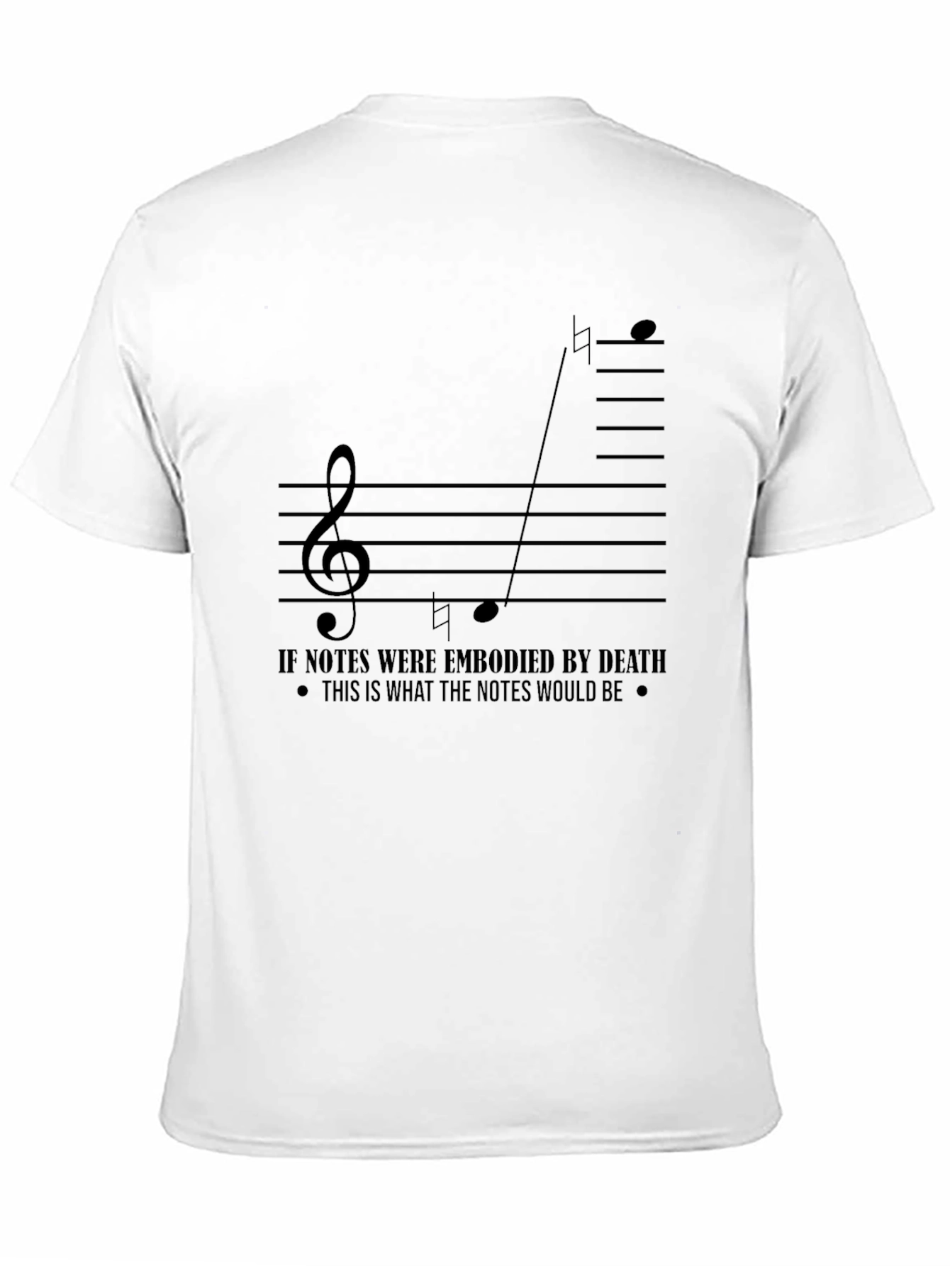 Musical Death Notes Black Graphic Tee