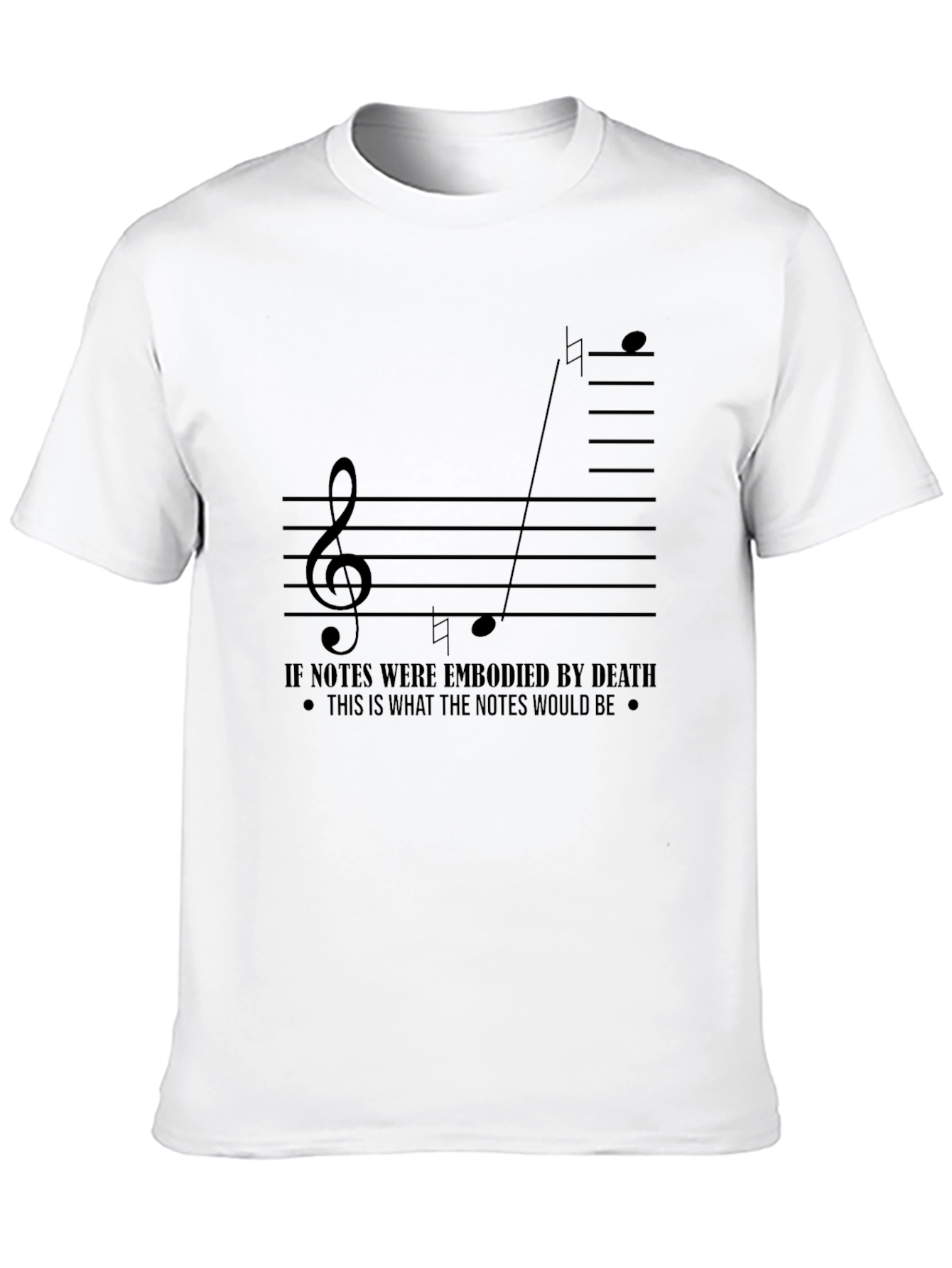 Musical Death Notes Black Graphic Tee