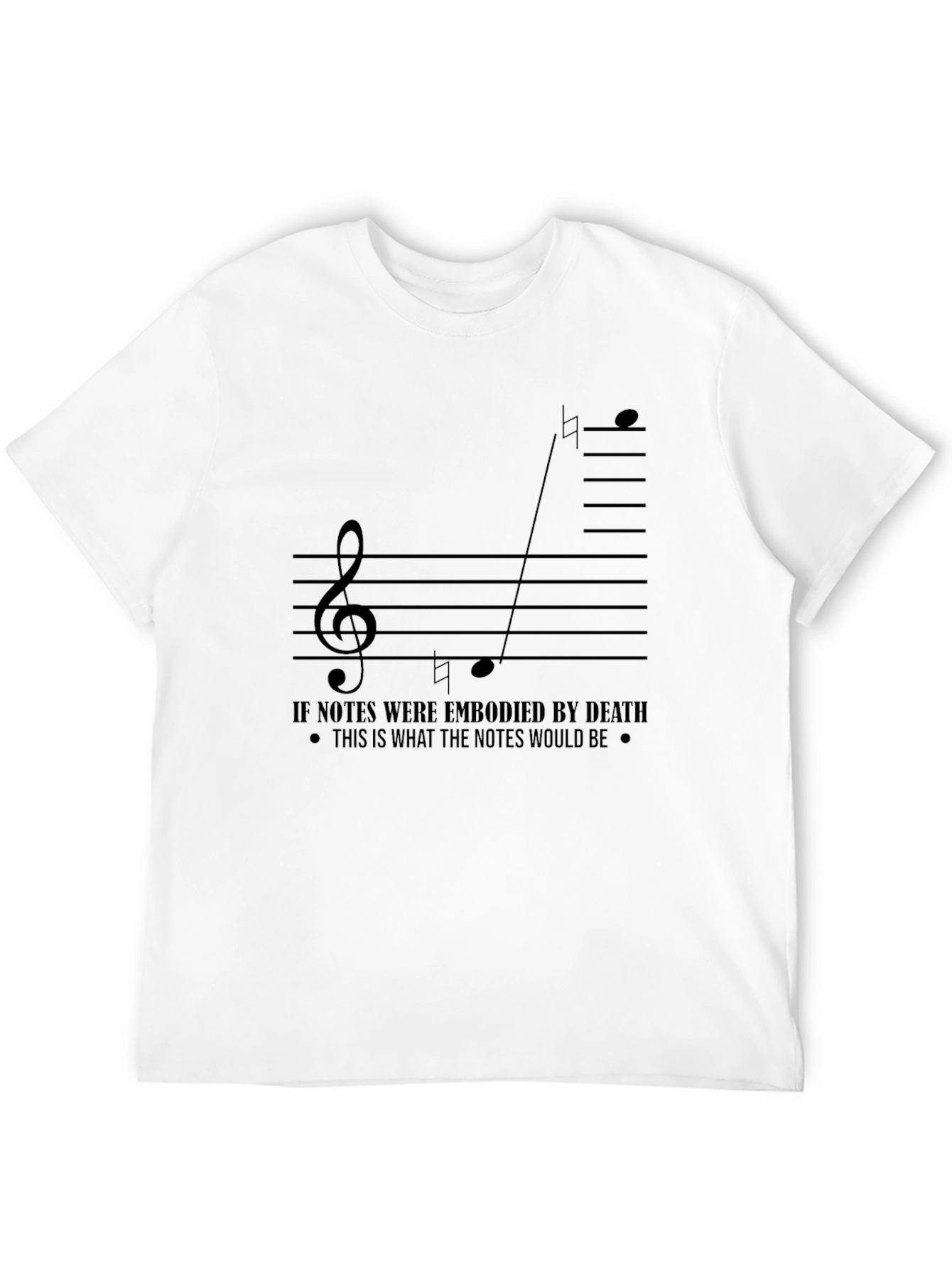 Musical Death Notes Black Graphic Tee