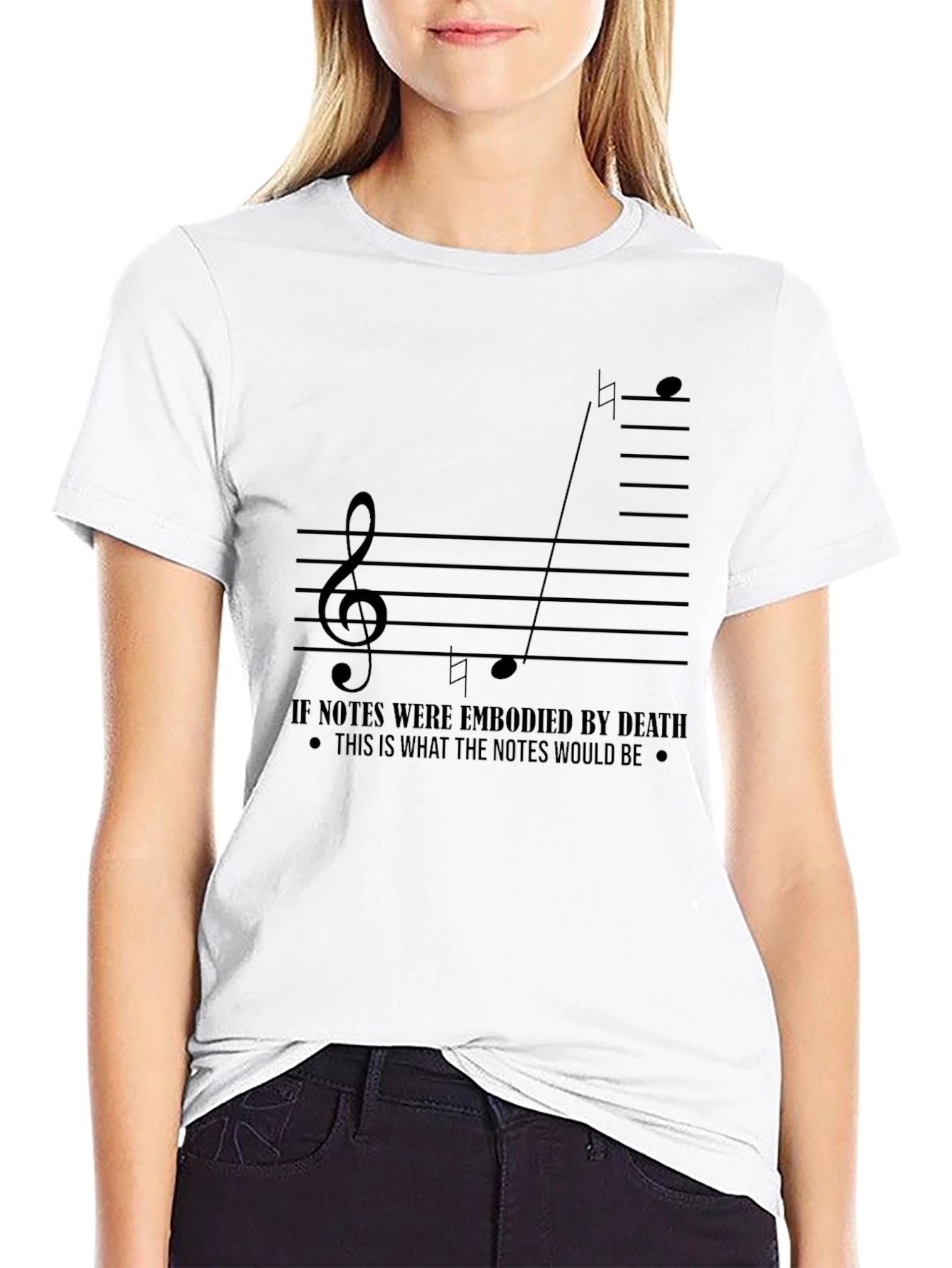 Musical Death Notes Black Graphic Tee
