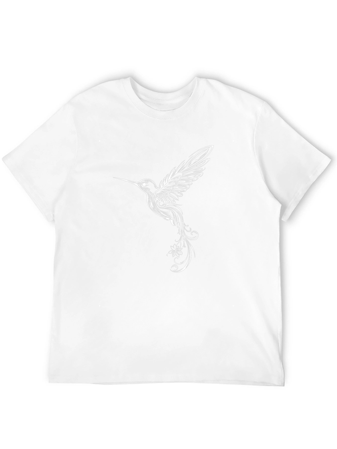 Hummingbird Graphic Tee - Stylish Black T-Shirt