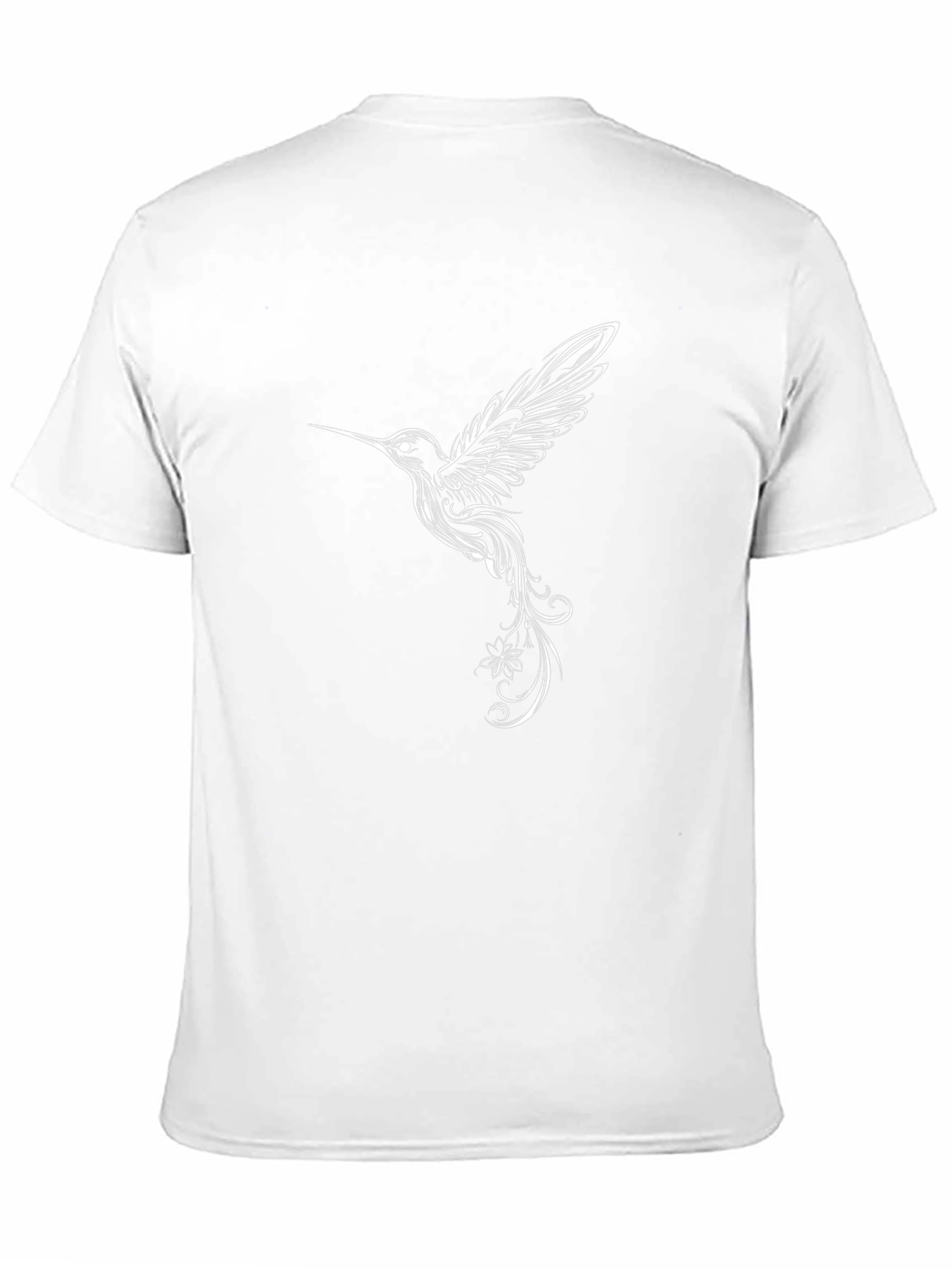 Hummingbird Graphic Tee - Stylish Black T-Shirt