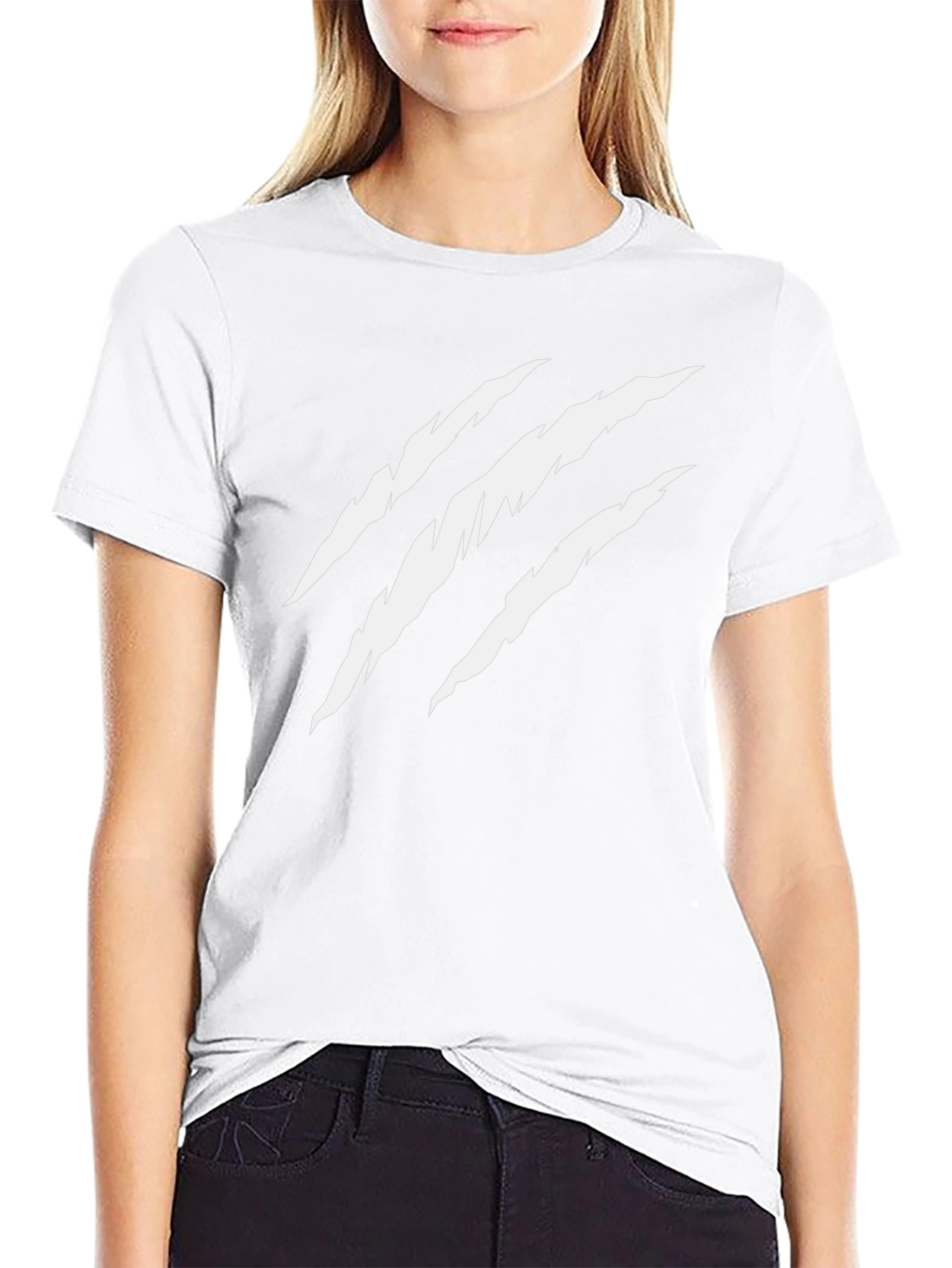 Claw Mark Graphic Black Tee