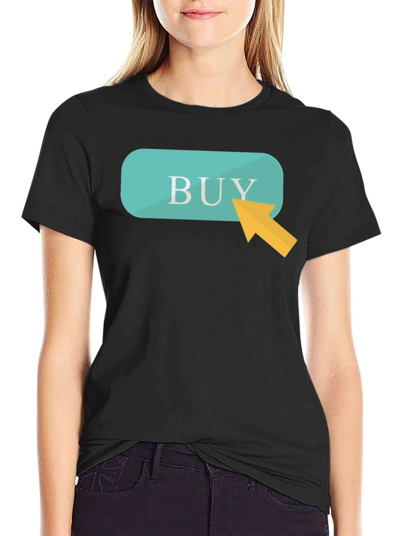Buy Button Graphic Tee - Click to Purchase!