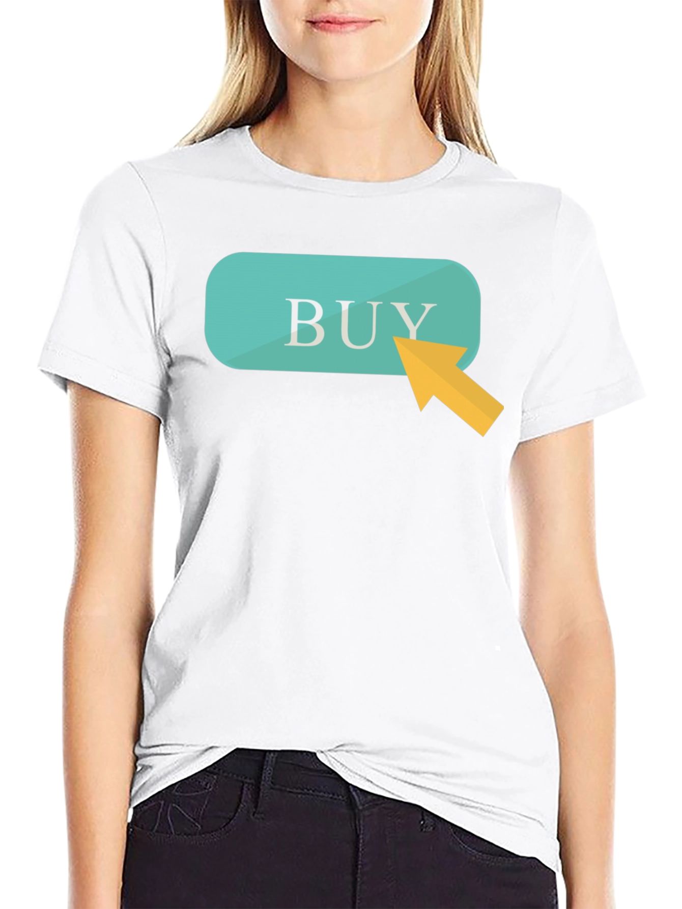 Buy Button Graphic Tee - Click to Purchase!