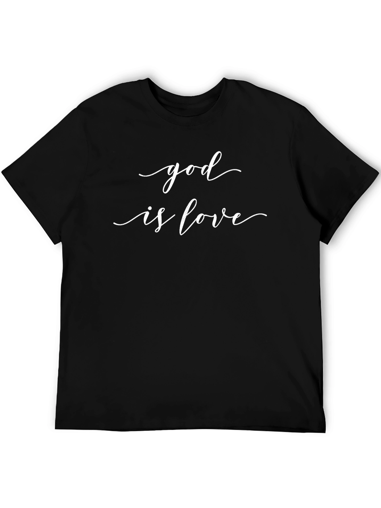 God is Love Black T-Shirt - Stylish Christian Apparel