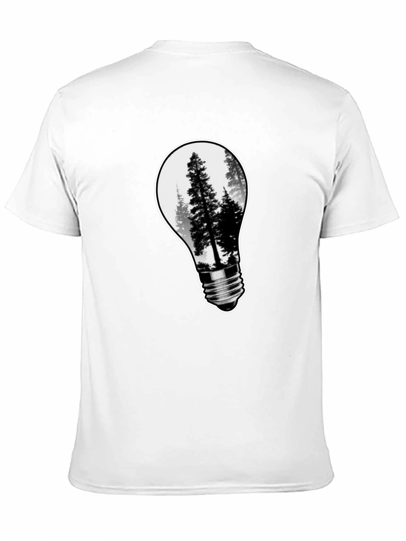 Nature Bulb Mens Black Graphic Tee