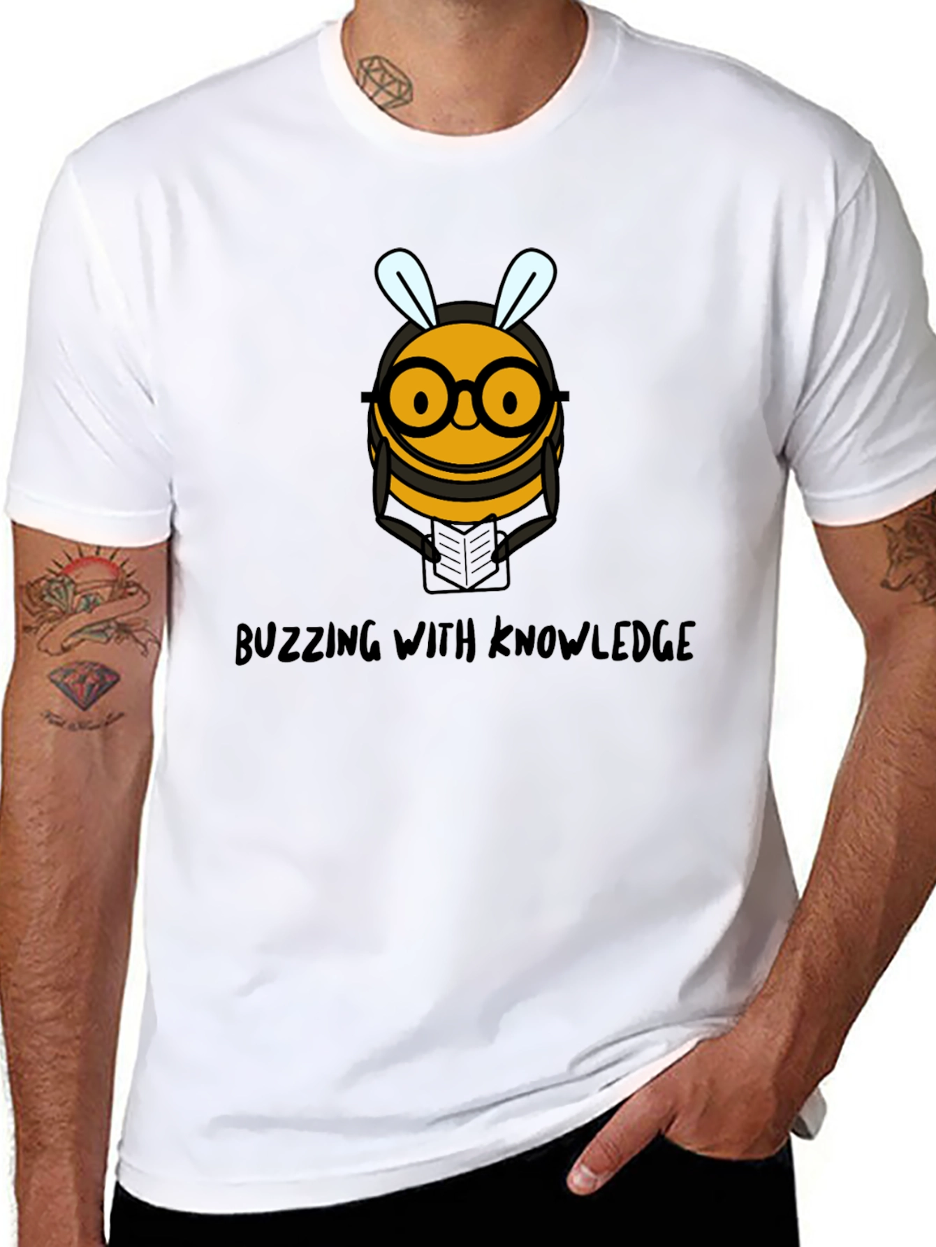 Buzzing with Knowledge Bee Graphic Tee