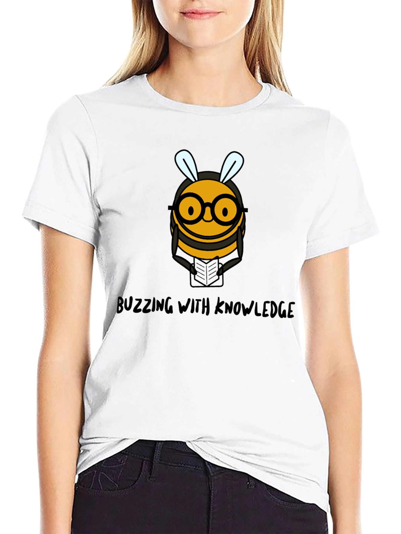 Buzzing with Knowledge Bee Graphic Tee