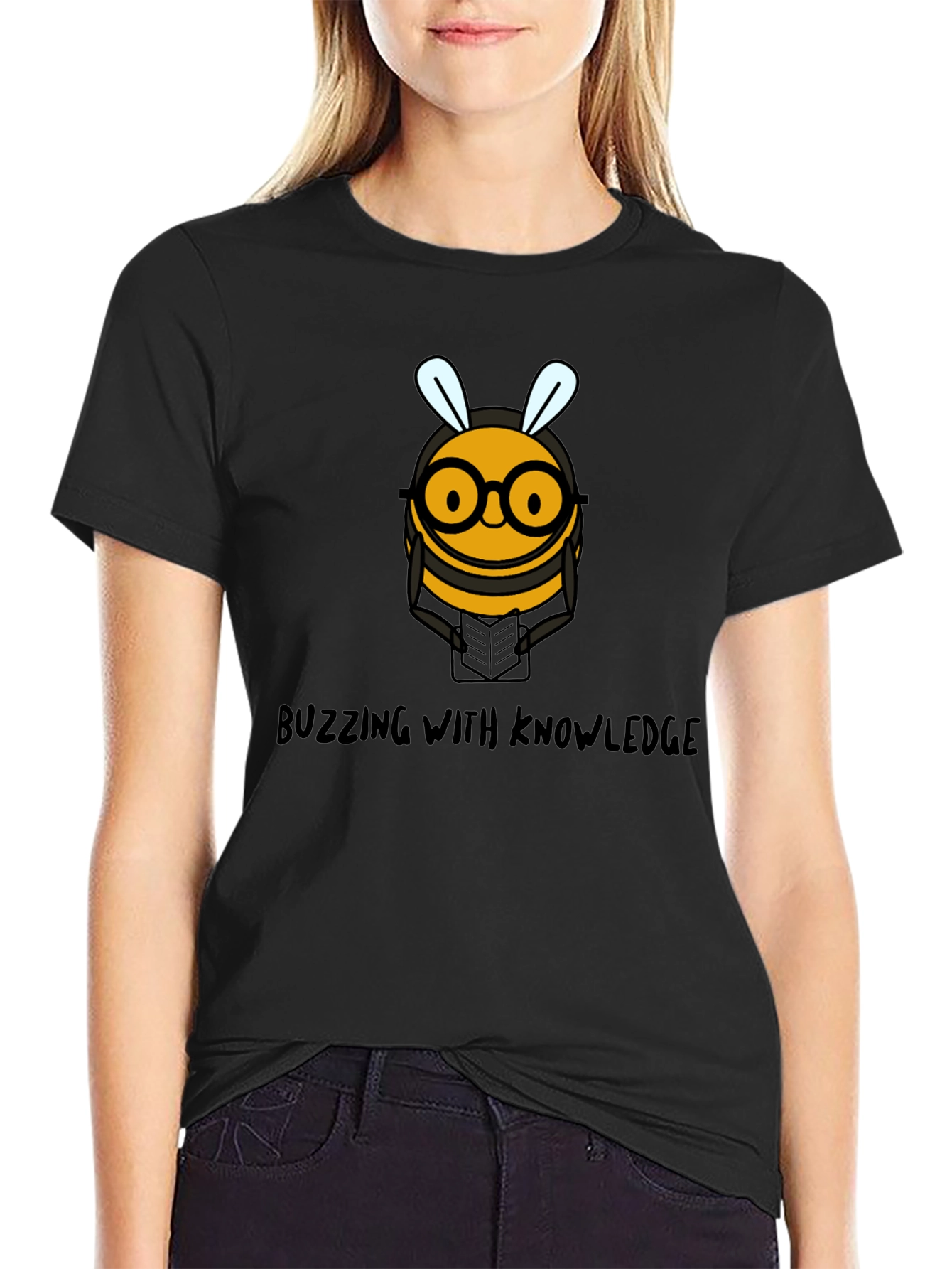 Buzzing with Knowledge Bee Graphic Tee
