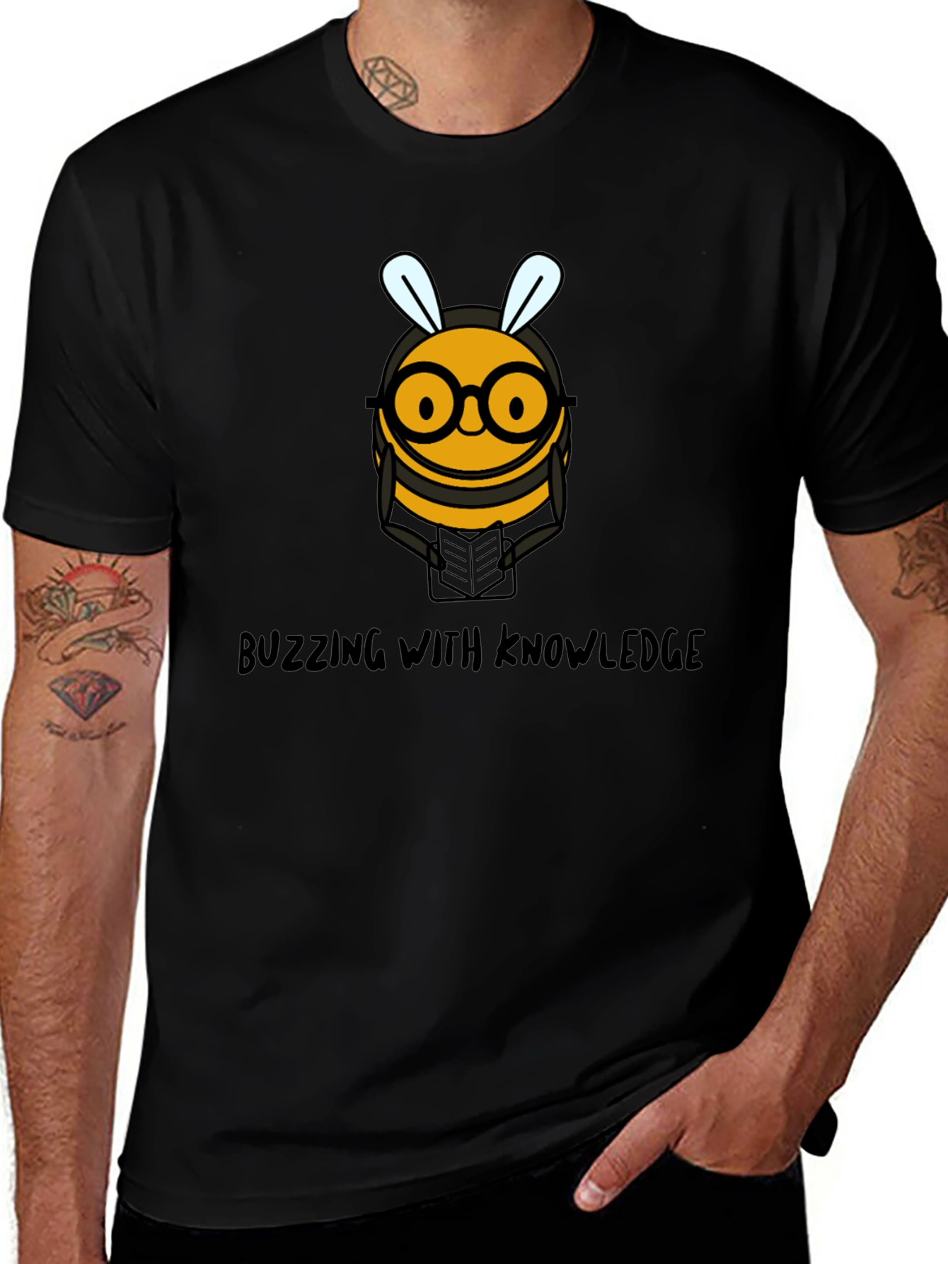 Buzzing with Knowledge Bee Graphic Tee