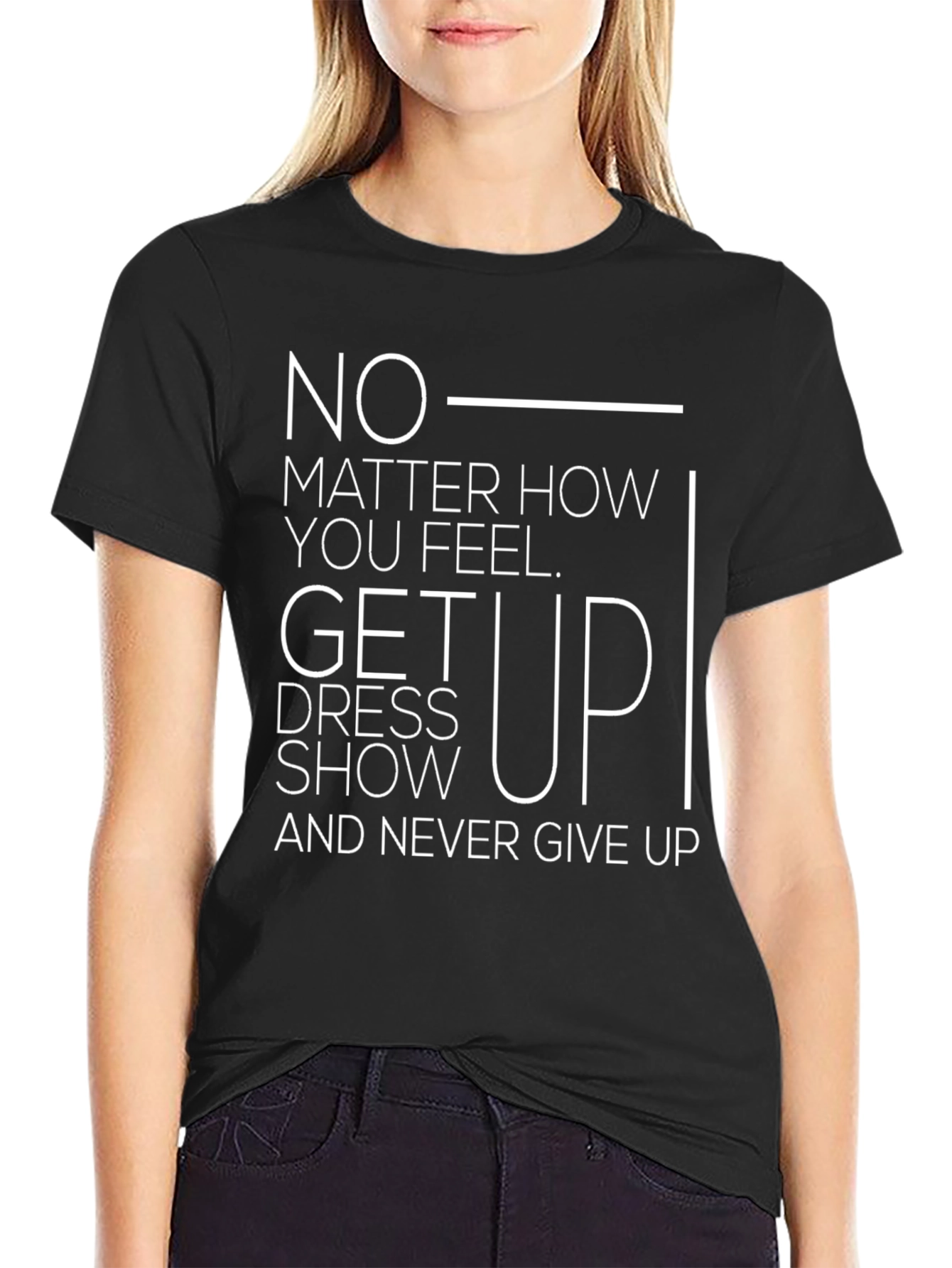Inspirational Graphic Print T-Shirt