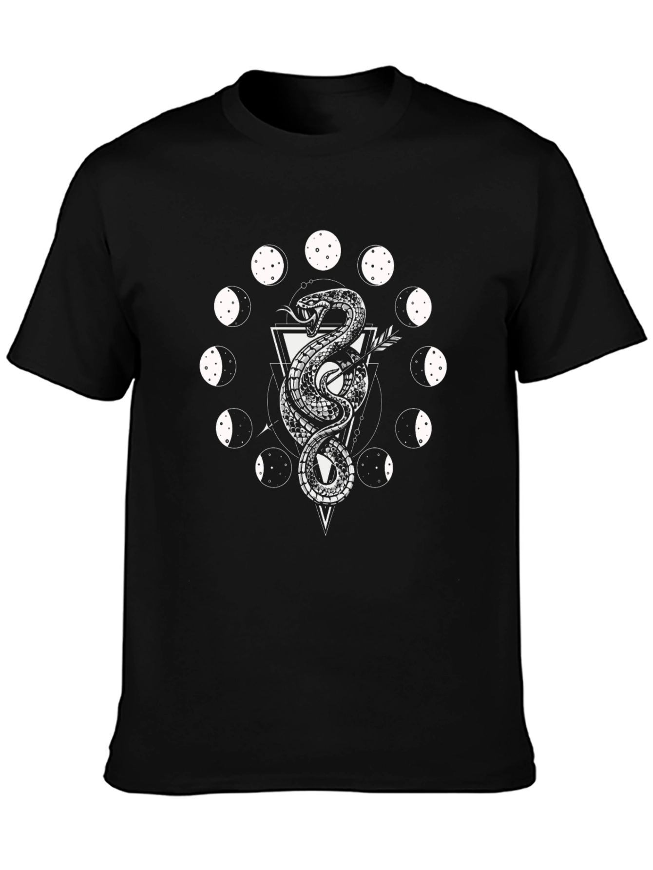 Mystic Snake Moon Phase Graphic Tee