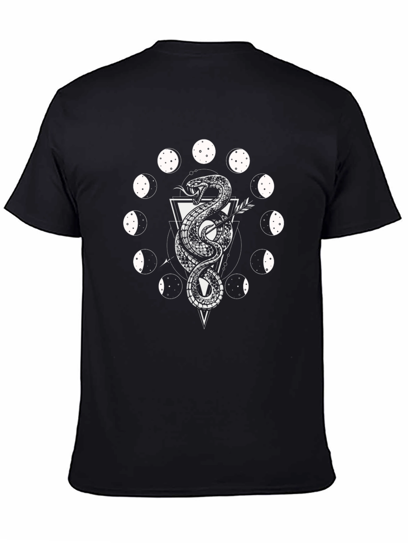 Mystic Snake Moon Phase Graphic Tee