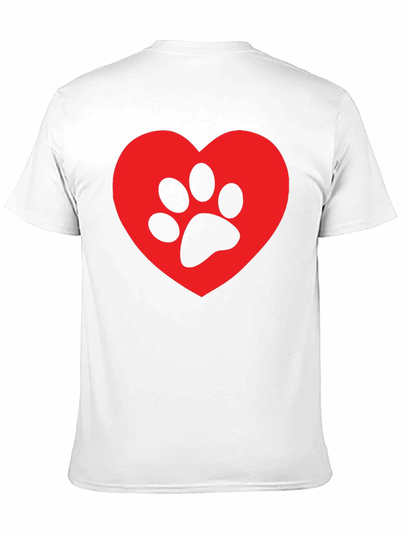 Heart Paw Print Graphic T-Shirt