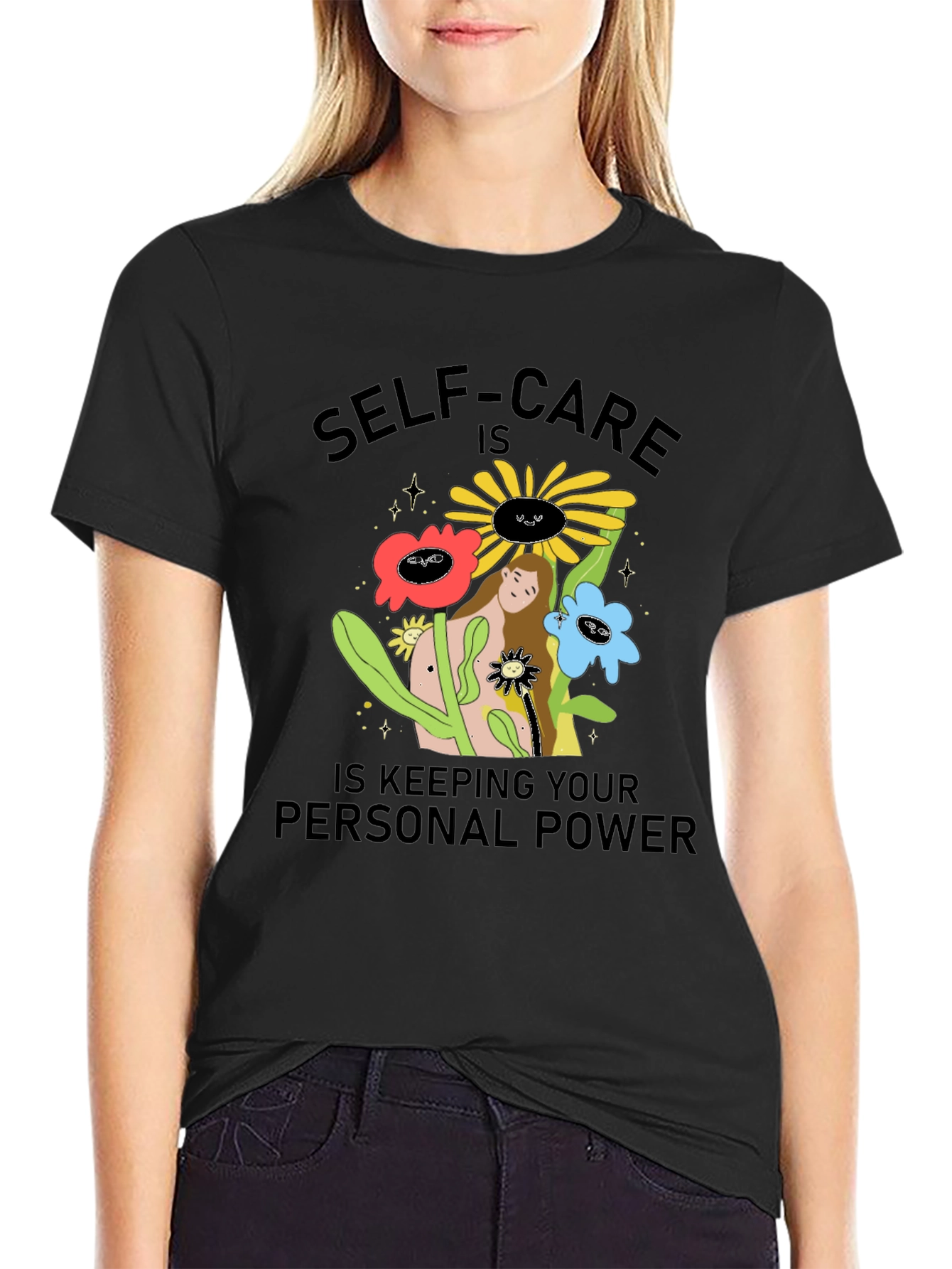 Self-Care Personal Power Graphic T-Shirt