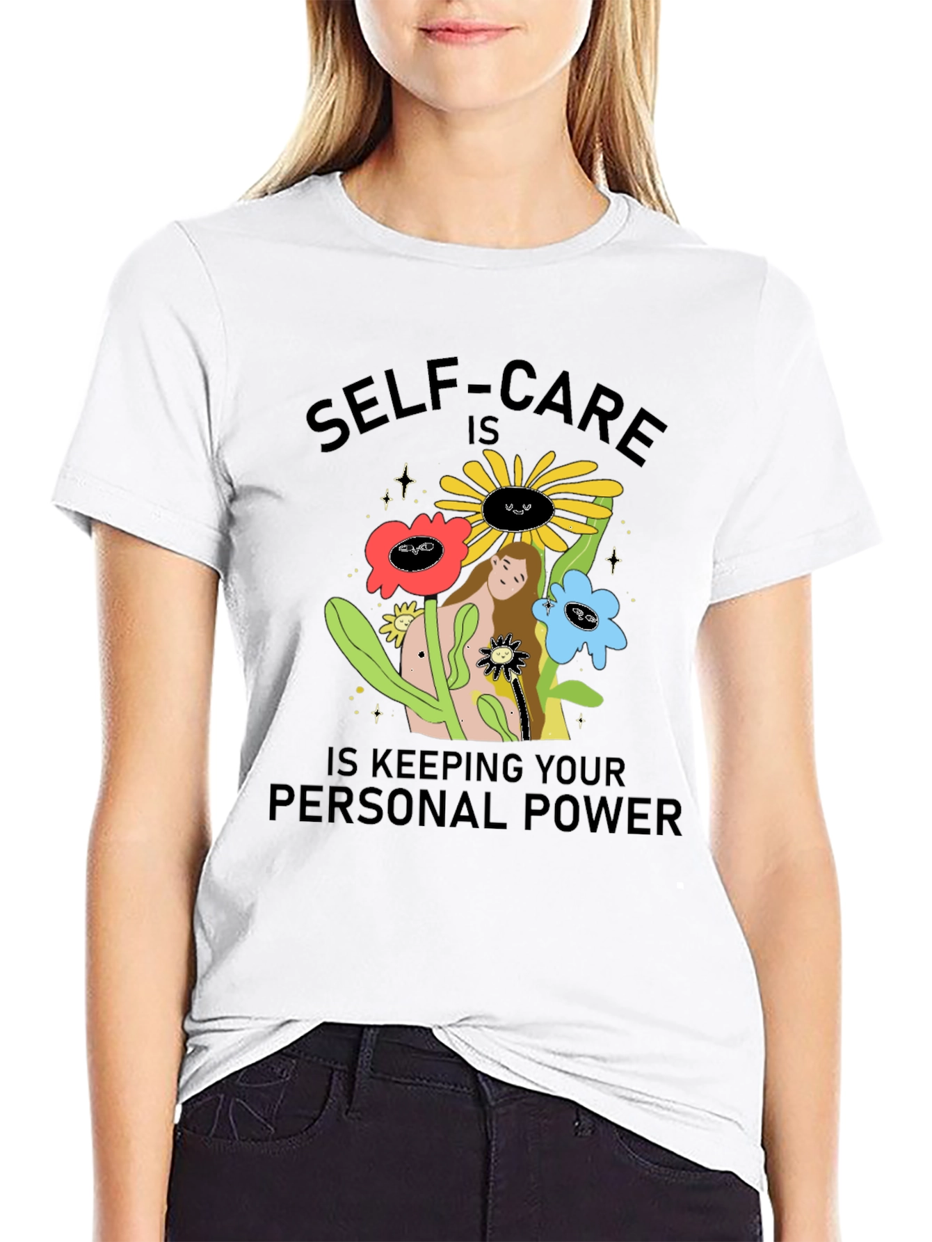 Self-Care Personal Power Graphic T-Shirt