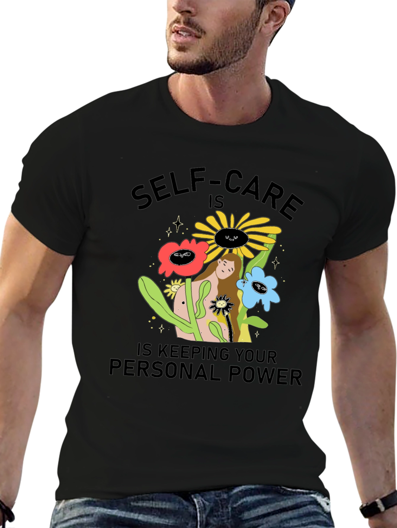 Self-Care Personal Power Graphic T-Shirt