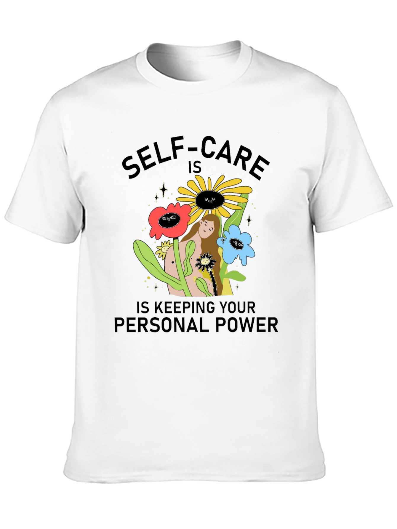 Self-Care Personal Power Graphic T-Shirt