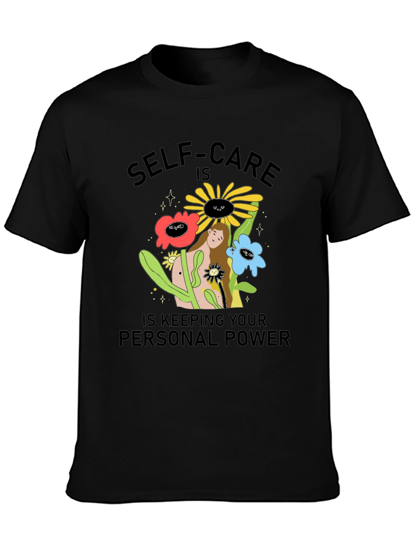 Self-Care Personal Power Graphic T-Shirt