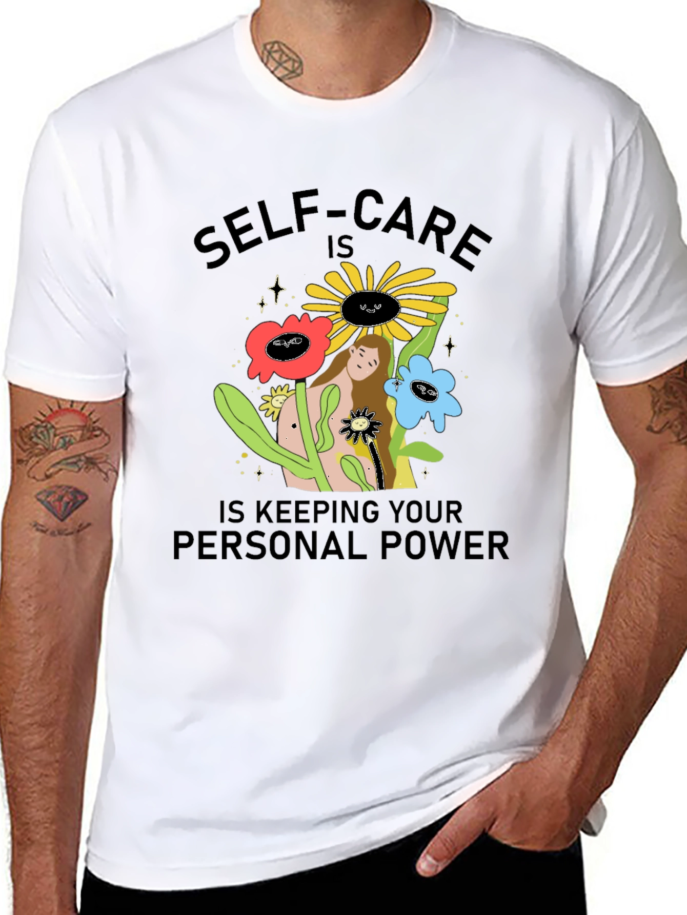 Self-Care Personal Power Graphic T-Shirt