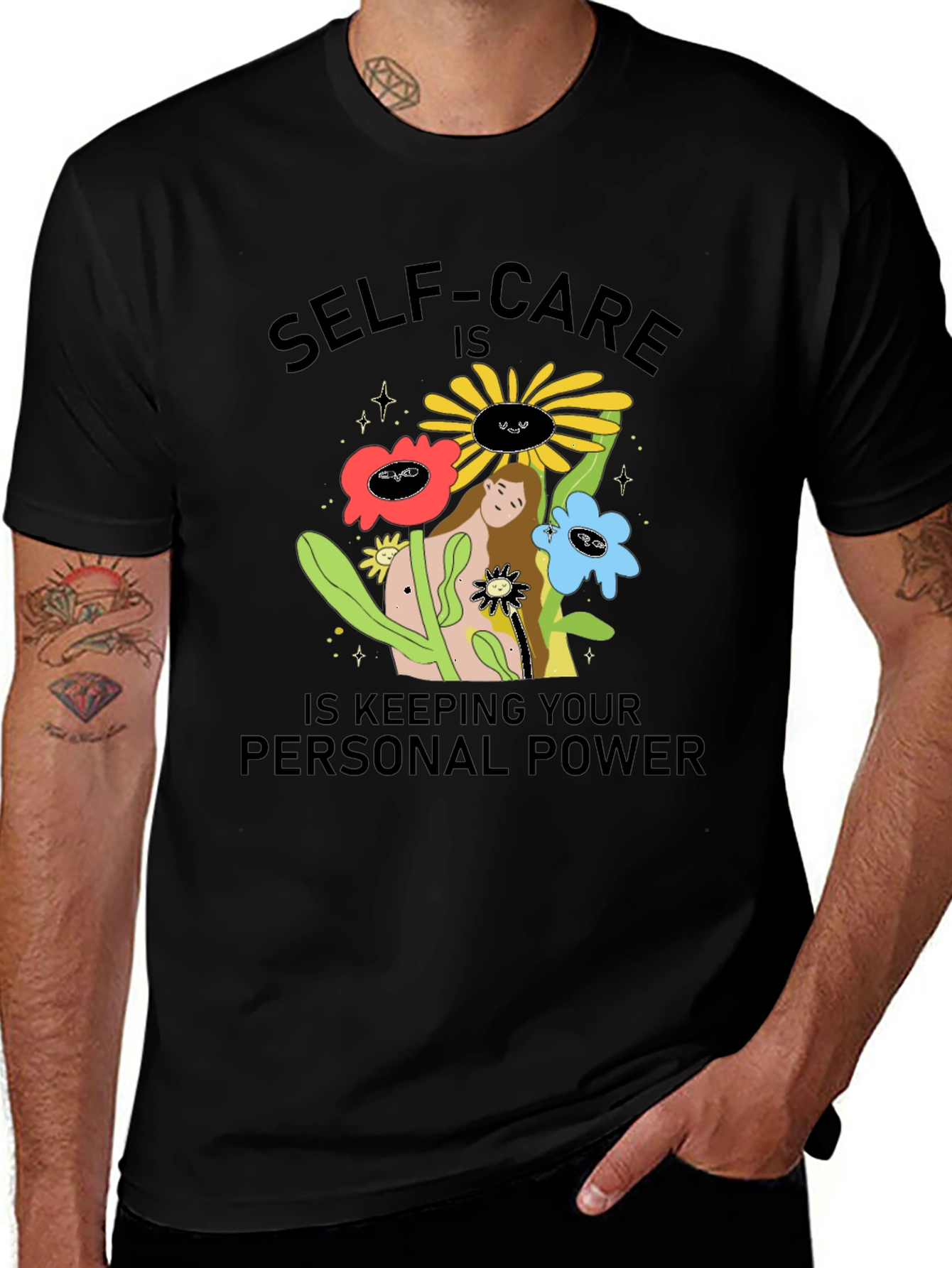 Self-Care Personal Power Graphic T-Shirt
