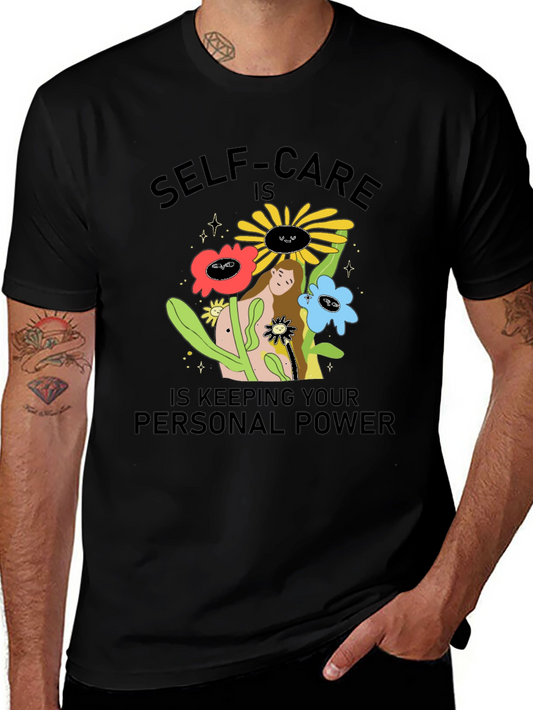 Self-Care Personal Power Graphic T-Shirt