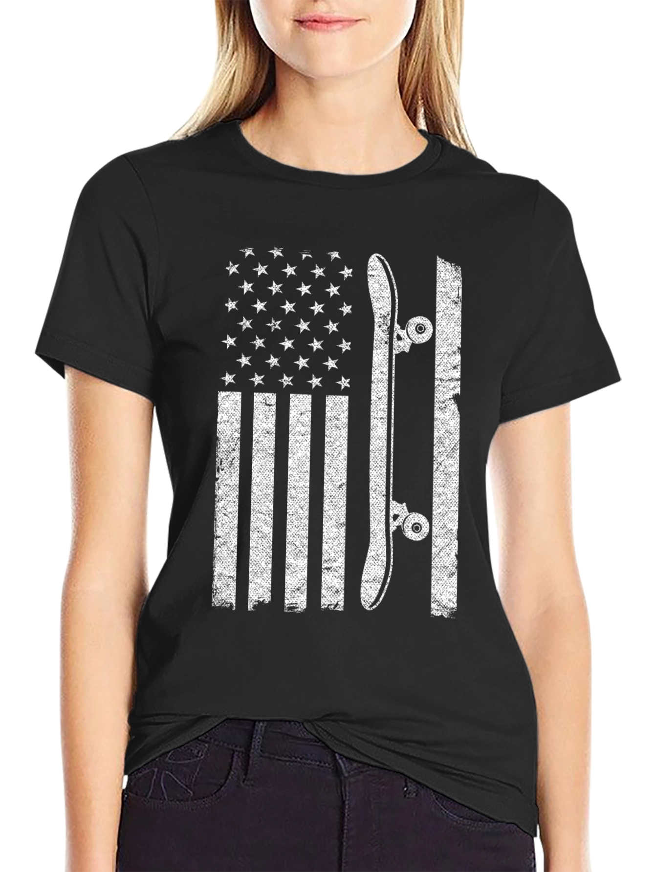 Skate American Flag T-Shirt