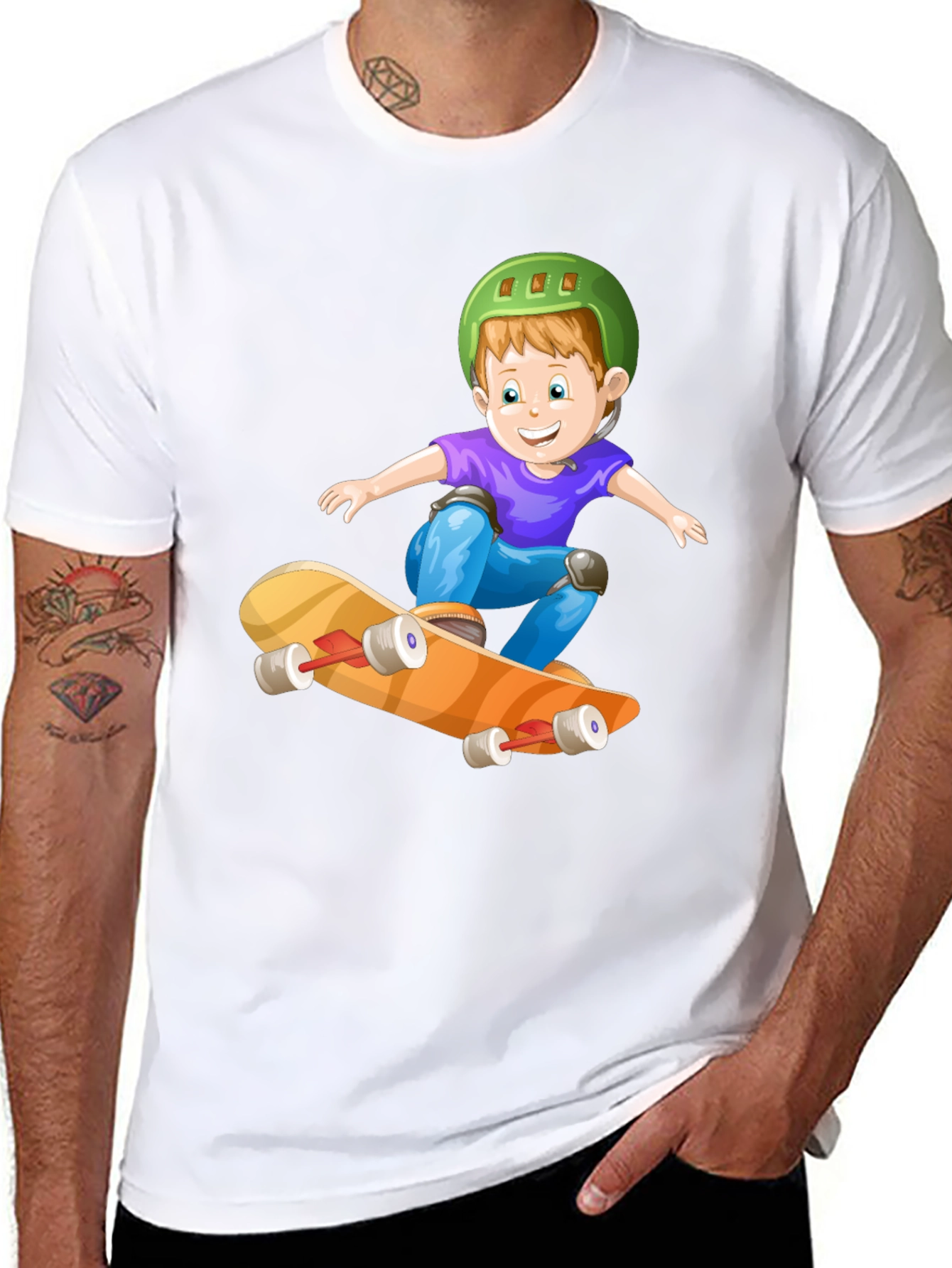 Boy Skateboard T-Shirt - Fun Graphic Tee