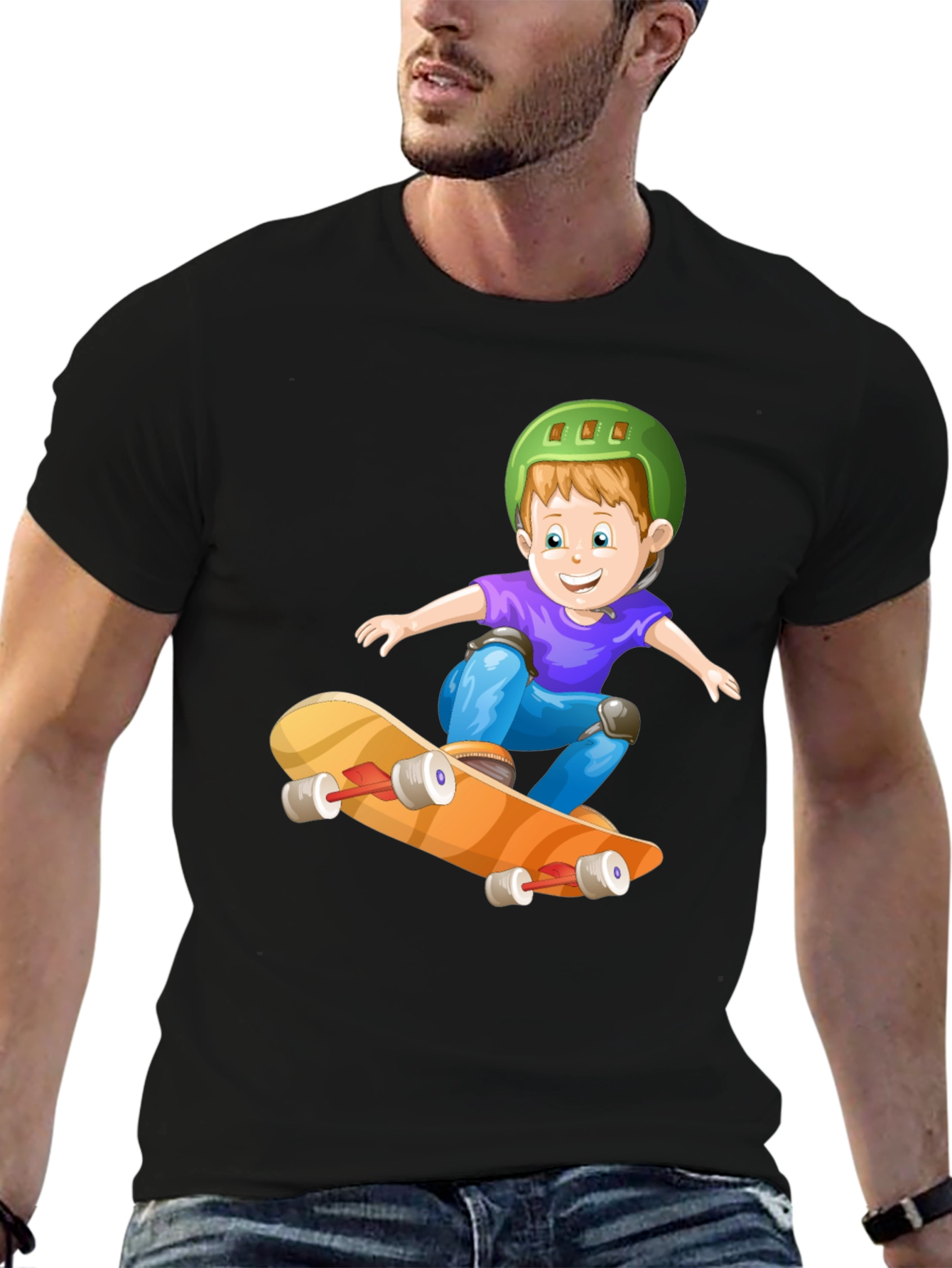 Boy Skateboard T-Shirt - Fun Graphic Tee
