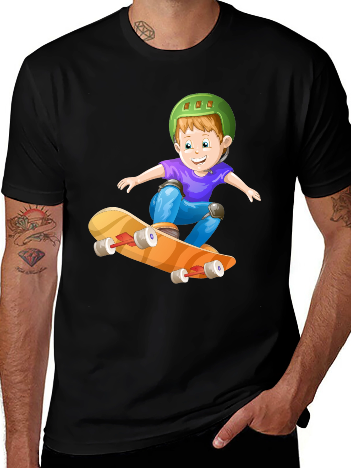 Boy Skateboard T-Shirt - Fun Graphic Tee