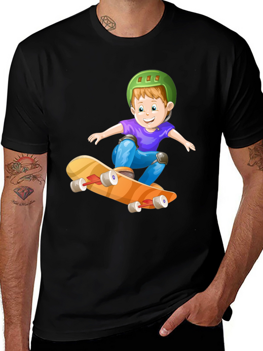 Boy Skateboard T-Shirt - Fun Graphic Tee