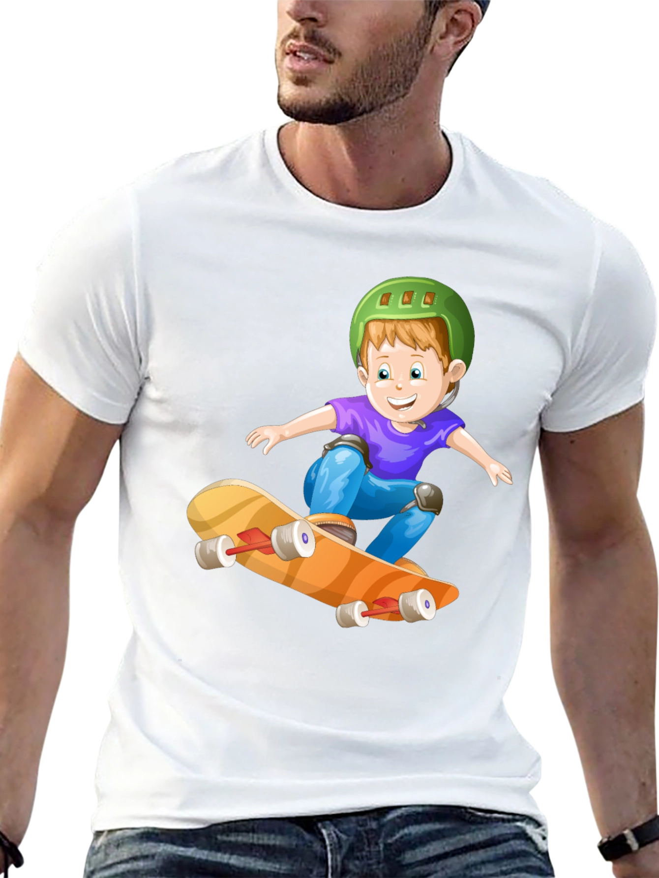 Boy Skateboard T-Shirt - Fun Graphic Tee