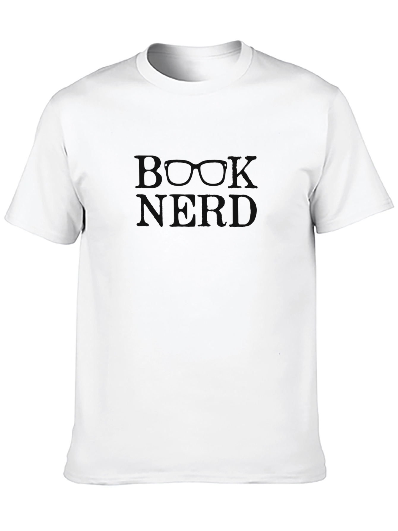 Book Nerd Black Crewneck T-Shirt