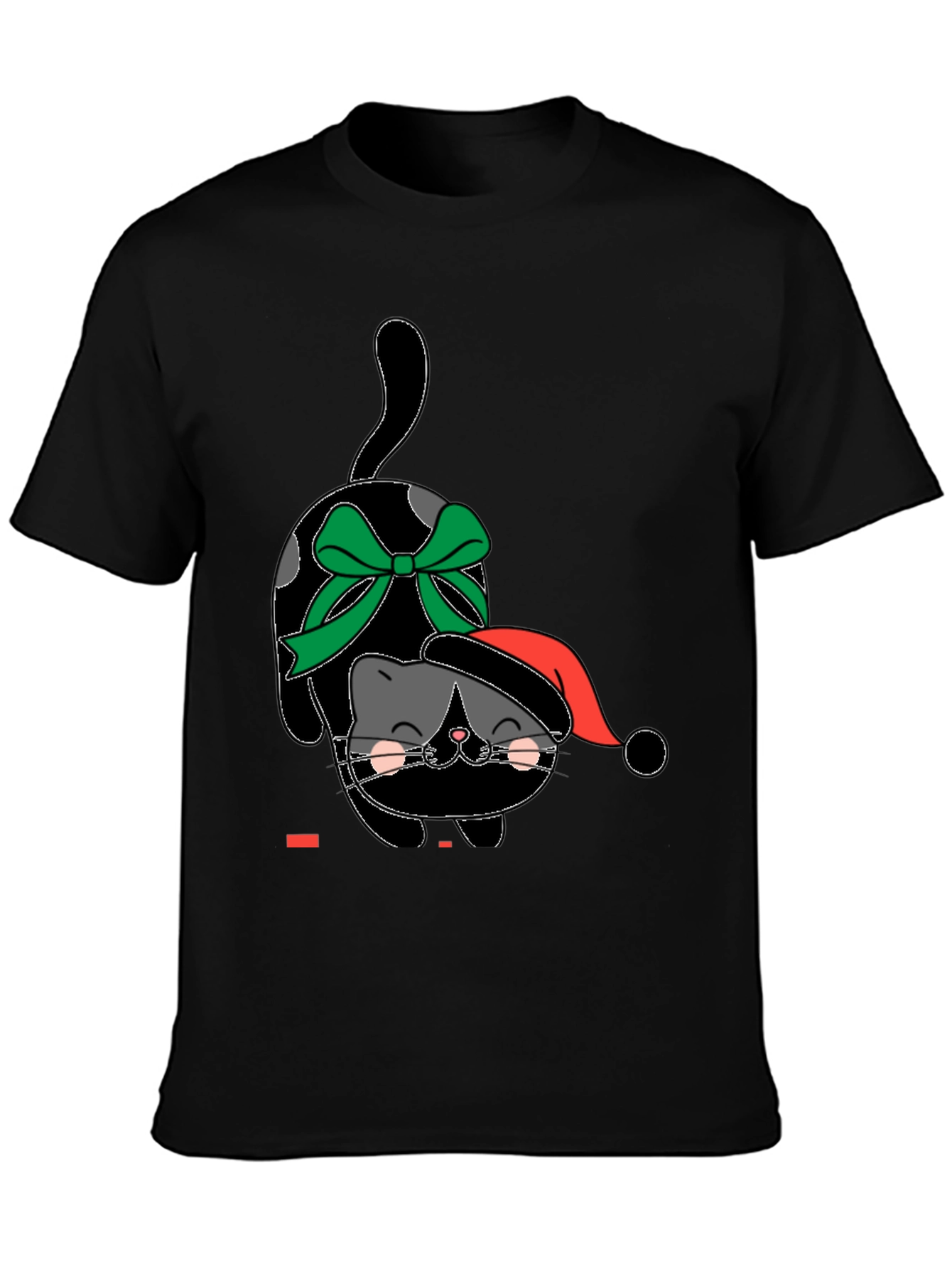 Festive Feline Tee - Holiday Cat Shirt