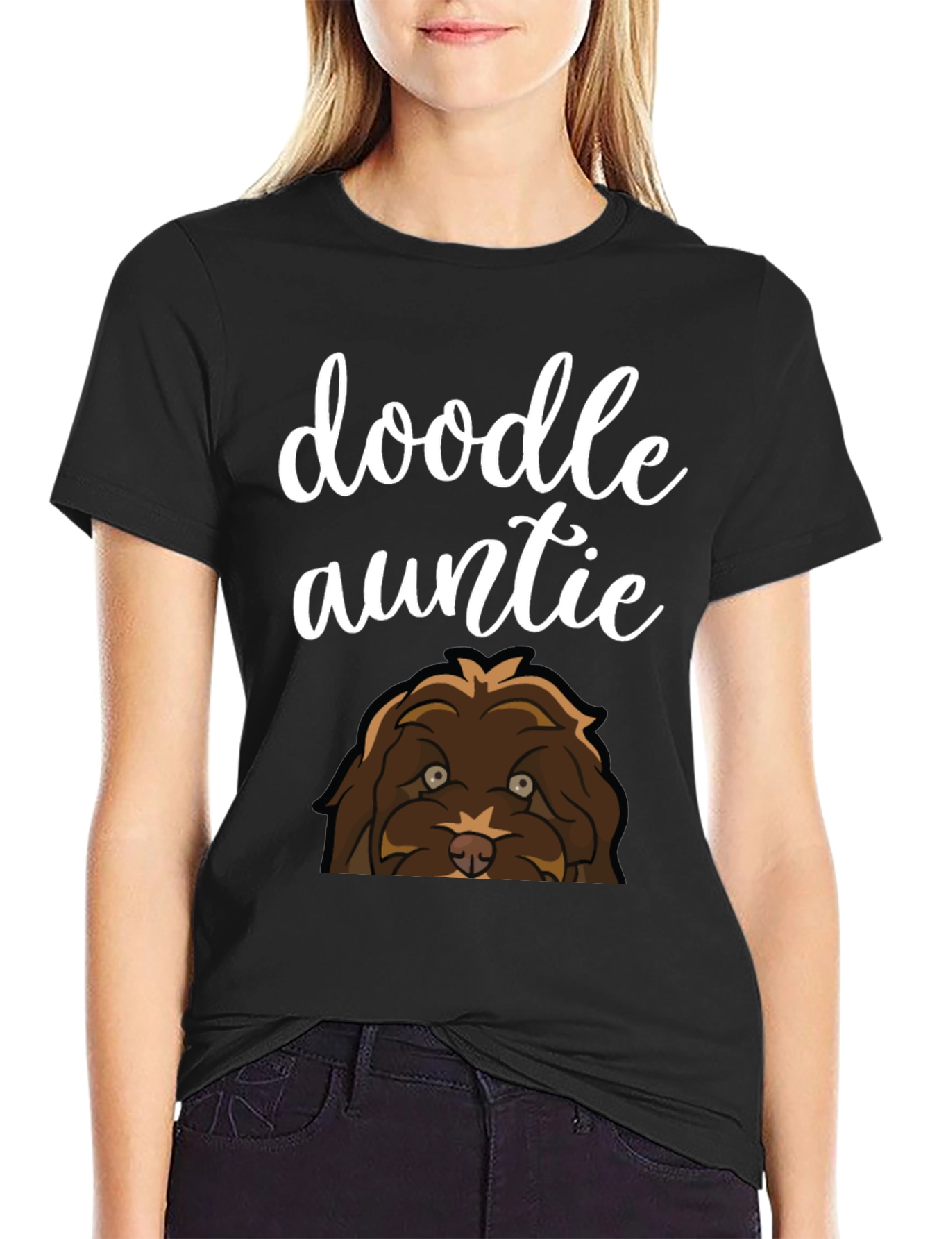 Doodle Auntie T-Shirt - Dog Lover Gift