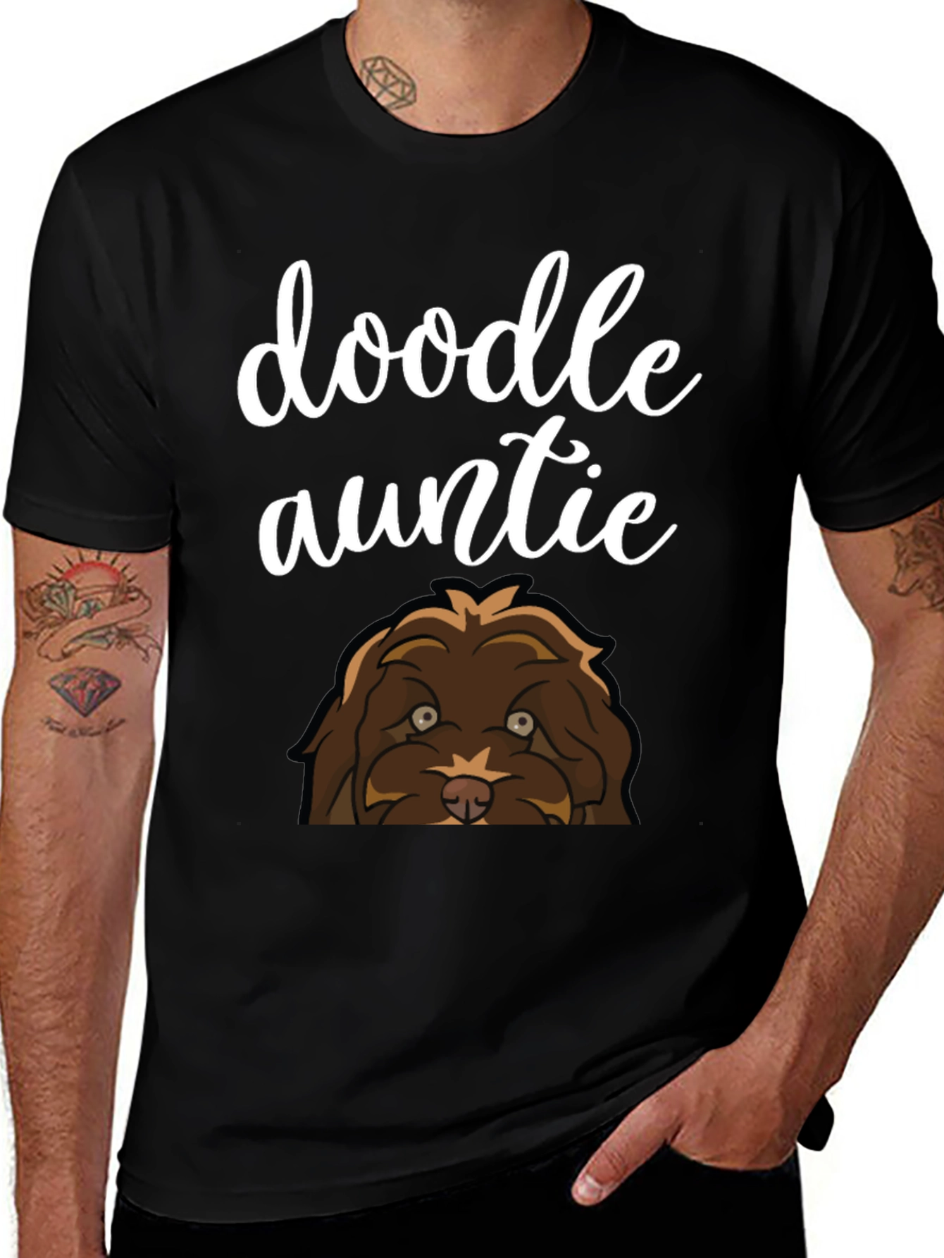 Doodle Auntie T-Shirt - Dog Lover Gift